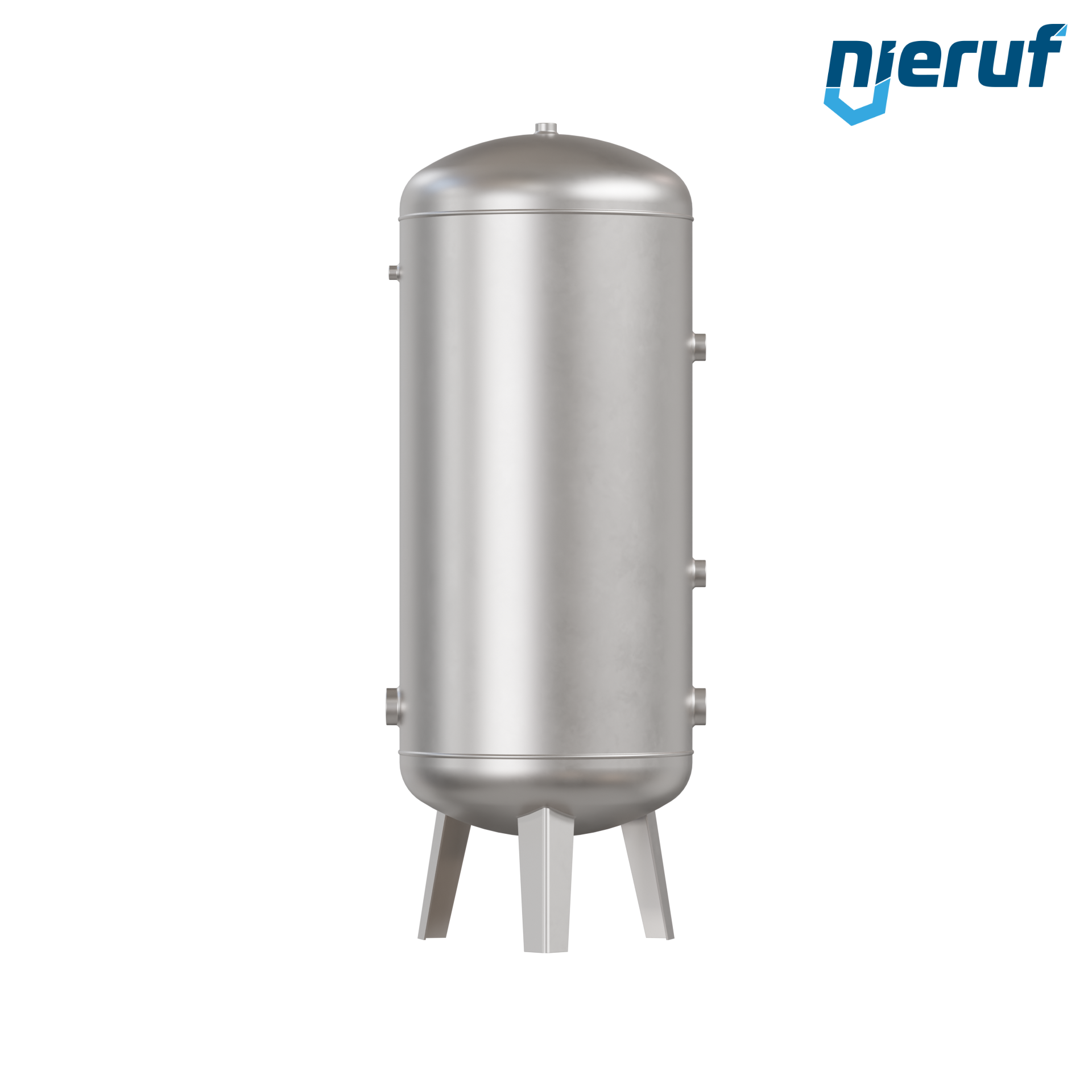 Serbatoio a pressione per acqua verticale BE04 300 litri, 0-10 bar, acciaio inox
