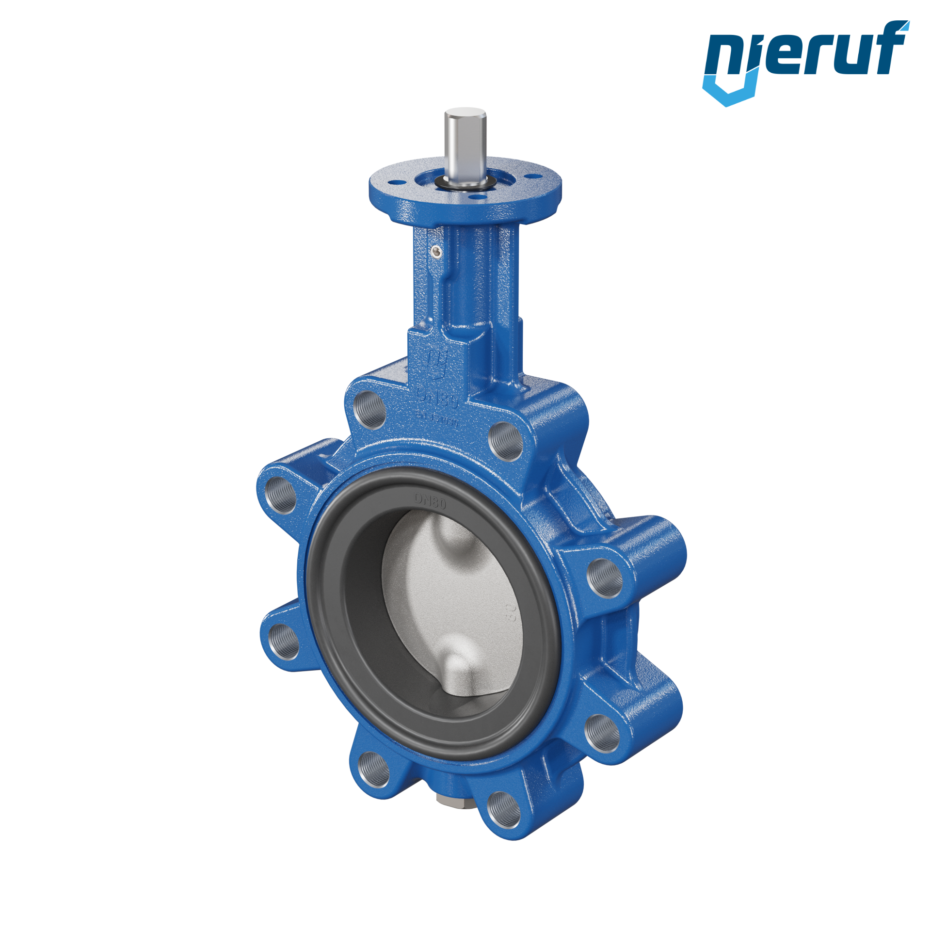 Butterfly valve AK02 DN 80 PN10-PN16 FDA without lever
