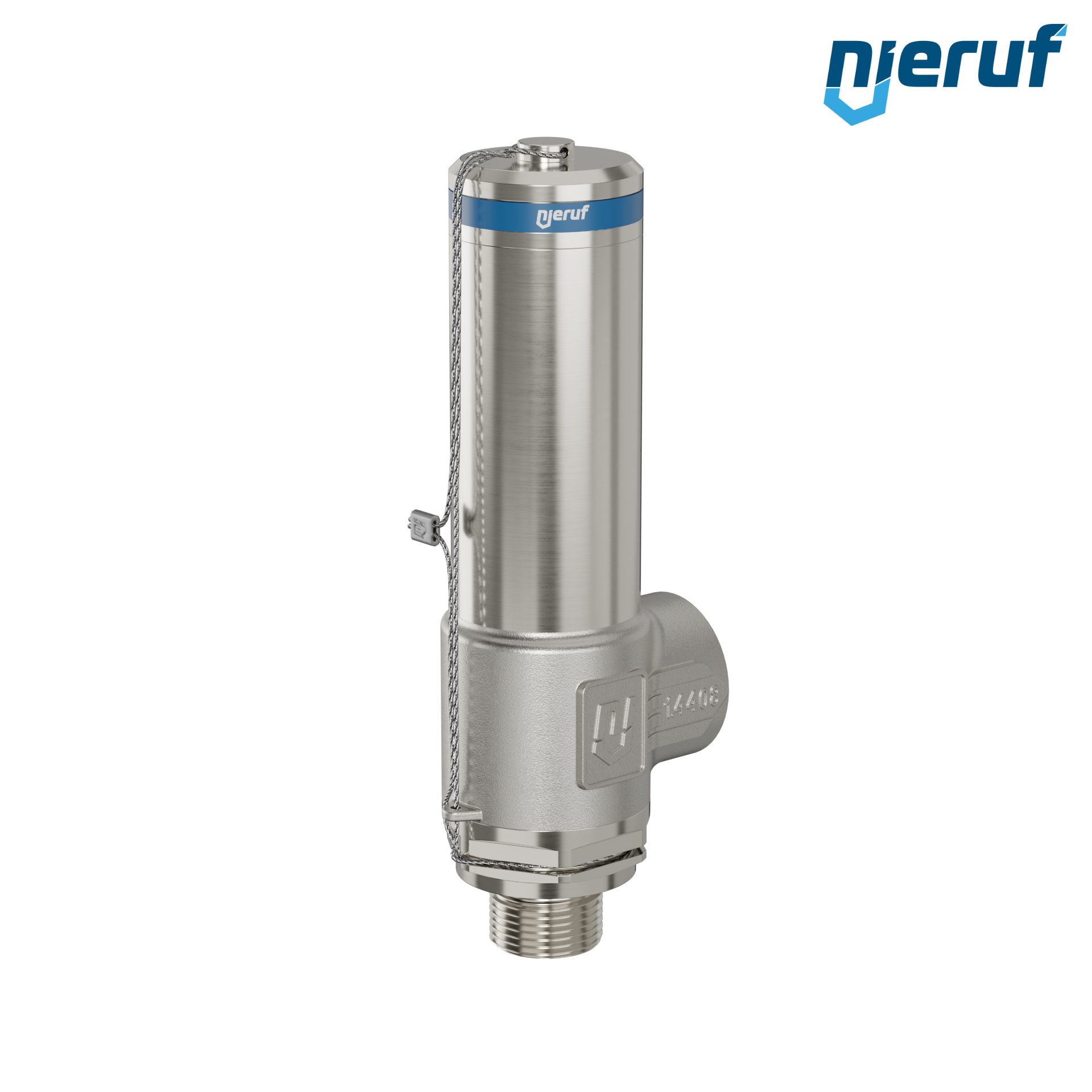 valvola di sicurezza criogenica DN15 1/2" M x 3/4" F SV14, acciaio inox PTFE
