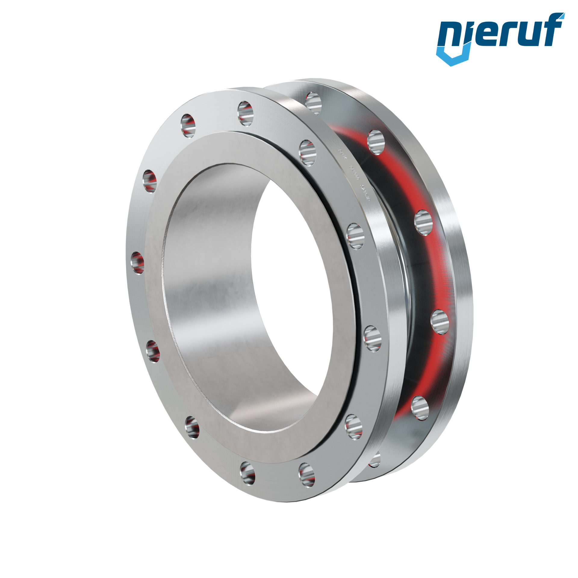 Compensatore in gomma per acqua potabile con convogliatore DN300 PN16 tipo KP04 flange in acciaio EPDM