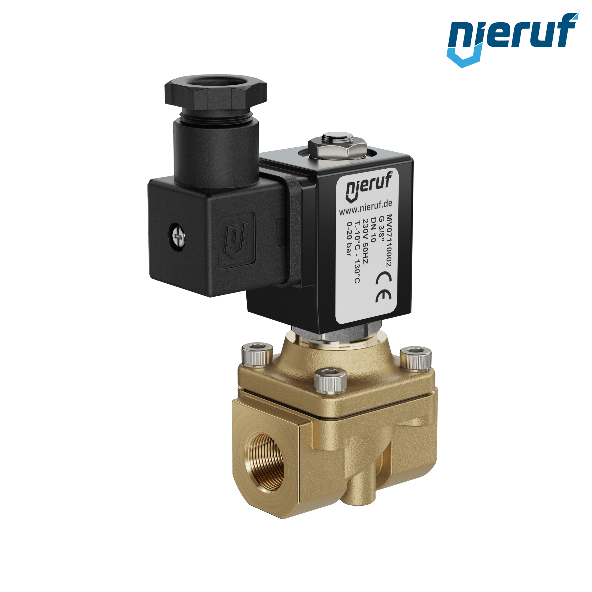 elettrovalvola G 3/8" pollici ottone MV07 EPDM 230V 50Hz