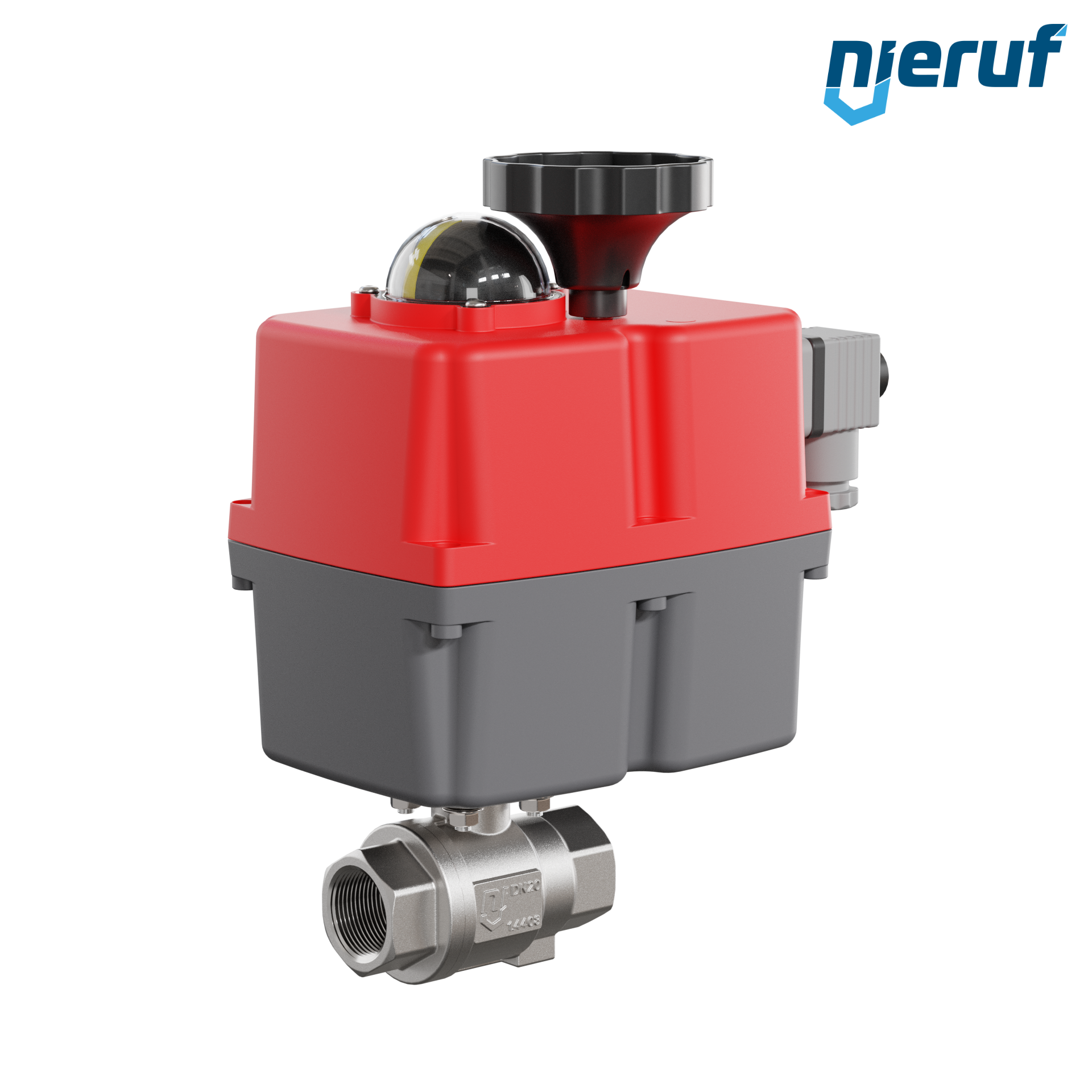 valvola a sfera con attuatore elettrico DN20 - 3/4" pollici acciaio inossidabile 24V - 240V EK02 DVGW-W