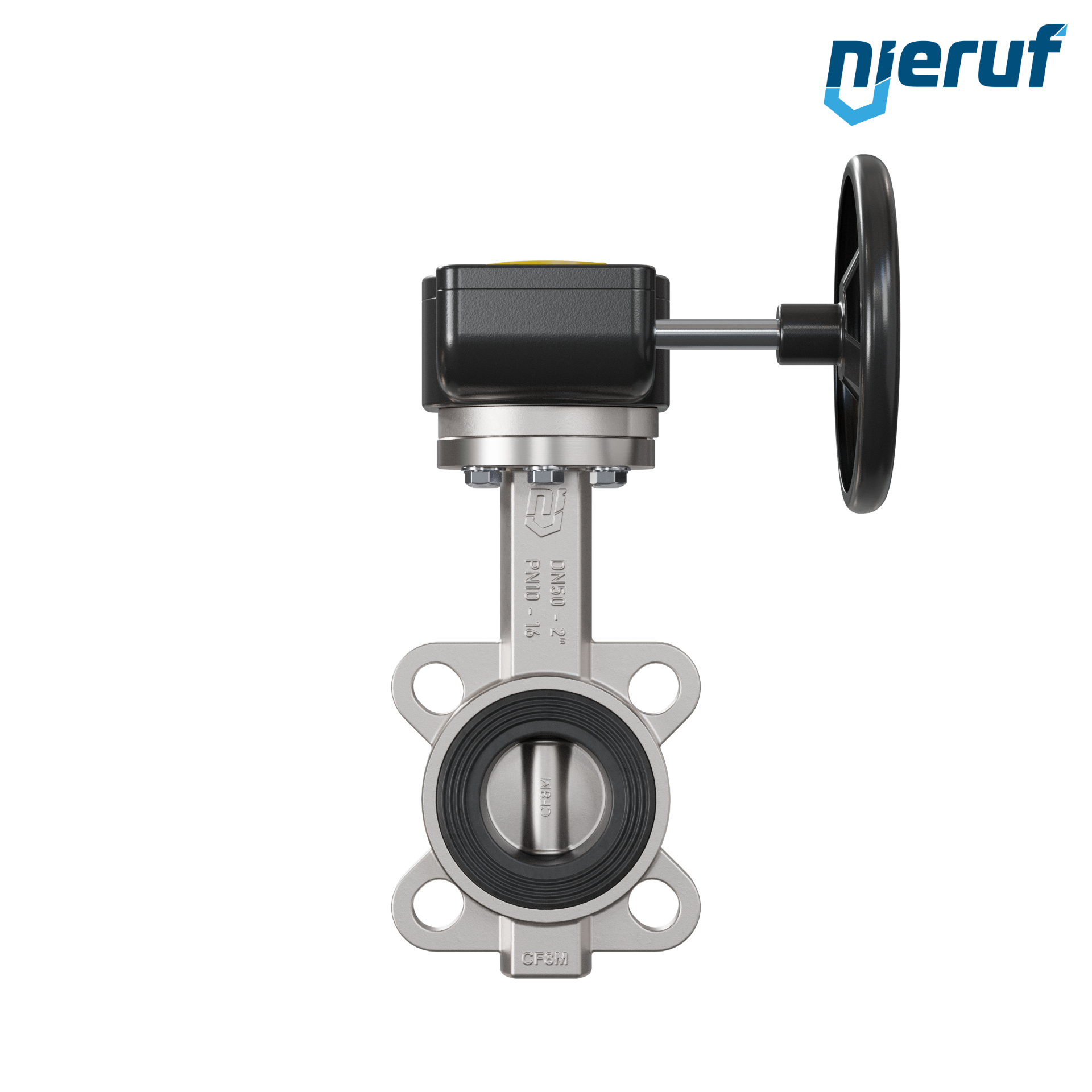 valvola a farfalla in acciaio inossidabile DN 50 PN16 AK08 EPDM volantino