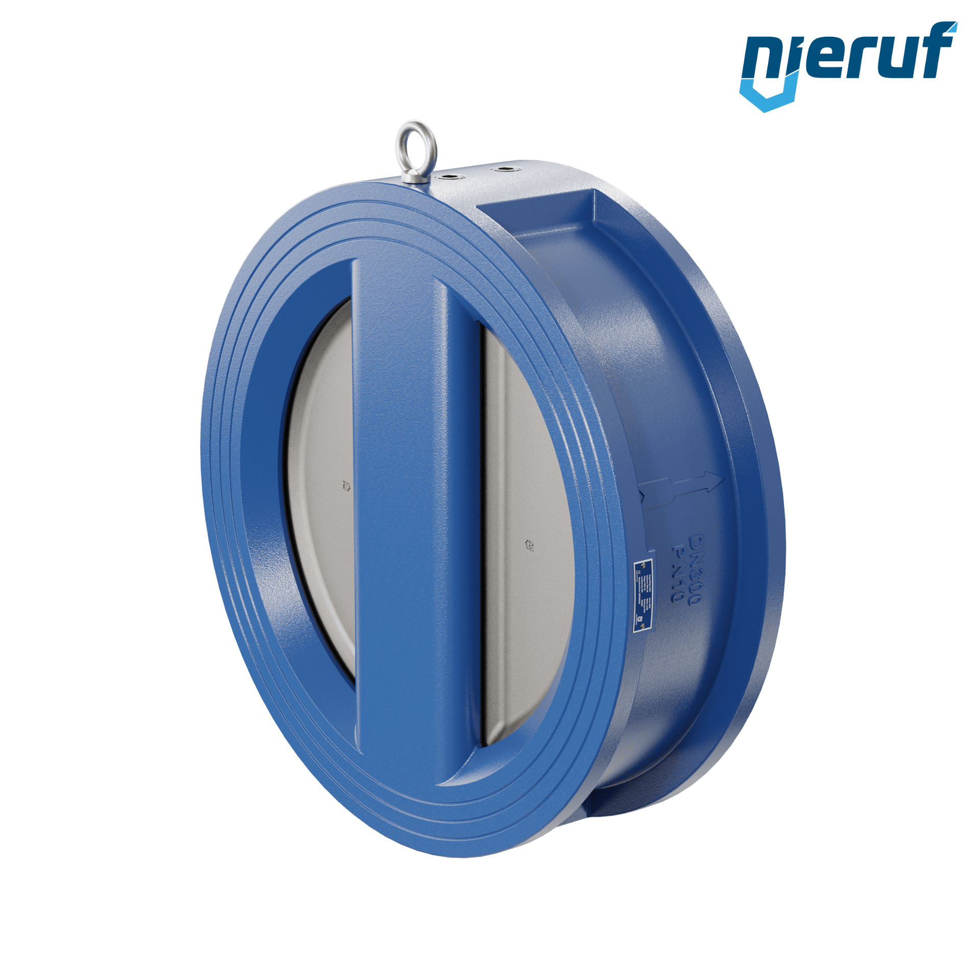 valvola di ritegno a doppio battente DN300 DR01 GGG40 FKM (Viton)
