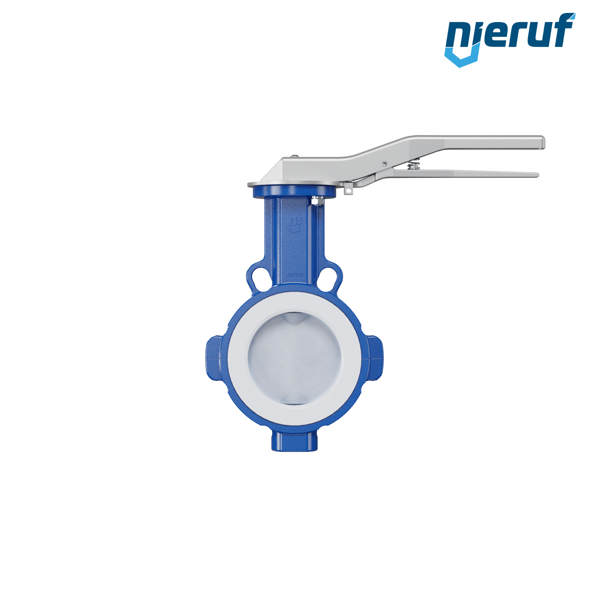 valvola a farfalla PFA PTFE AK09 DN100 ANSI150 leva inserto in FKM