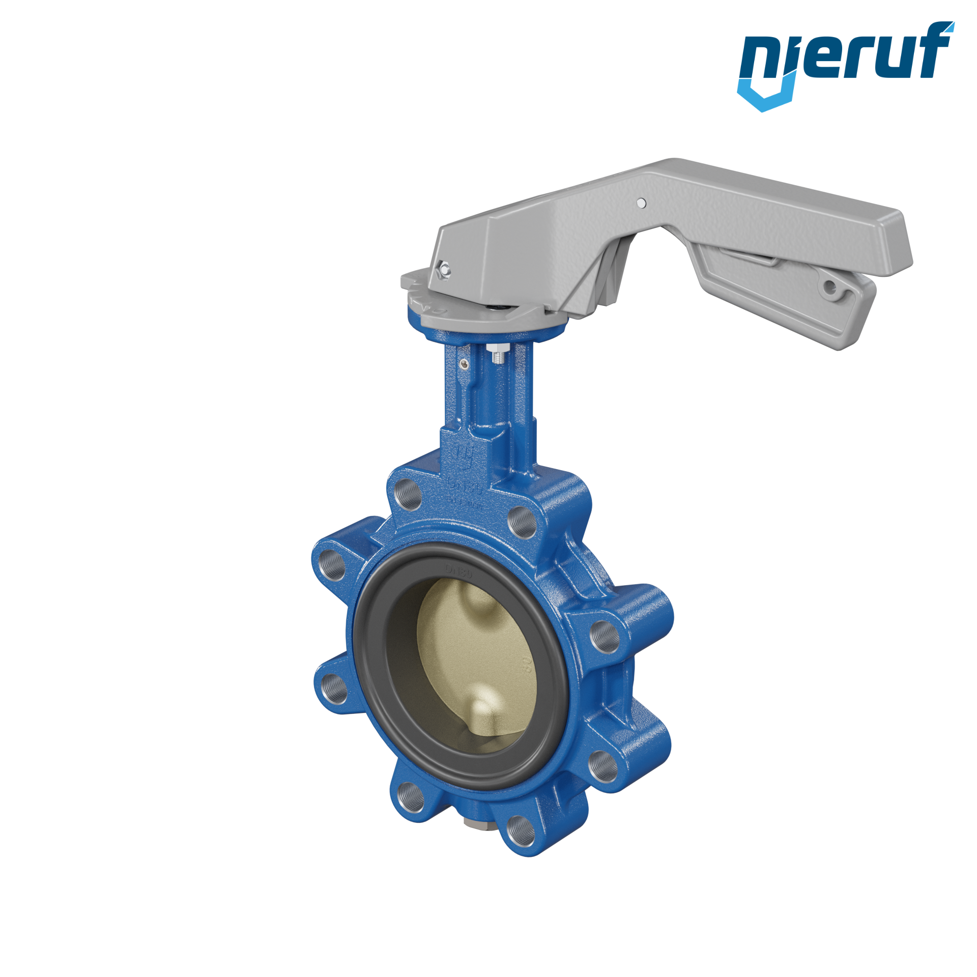 valvola a farfalla per l'acqua di mare DN 80 PN10-PN16 AK16 leva a mano