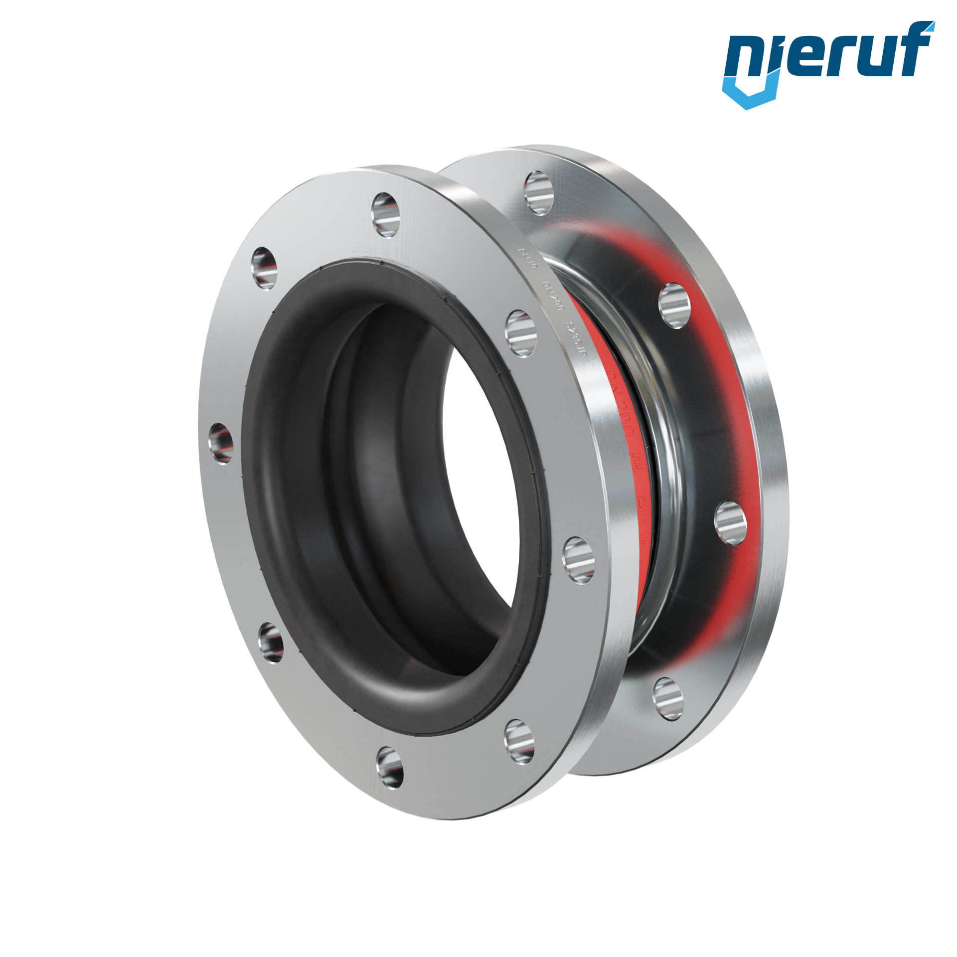 Compensatore DN200 tipo KP04 flange acciaio, manicotto EPDM