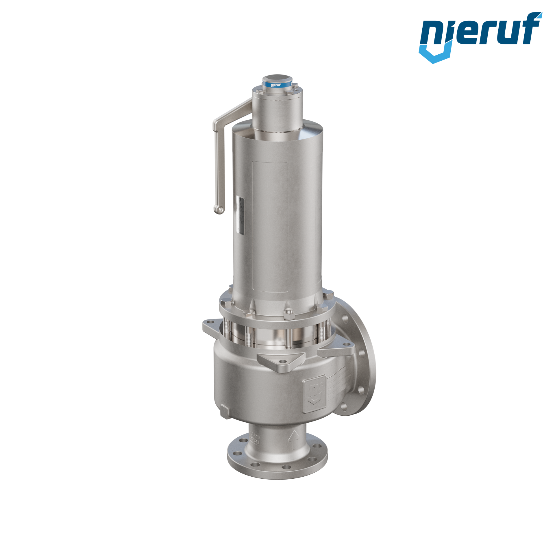 valvola di sicurezza con cappello a tenuta di gas & manicotto di tenuta DN100/DN150 SF04, PTFE, dispositivo di sollevamento con leva