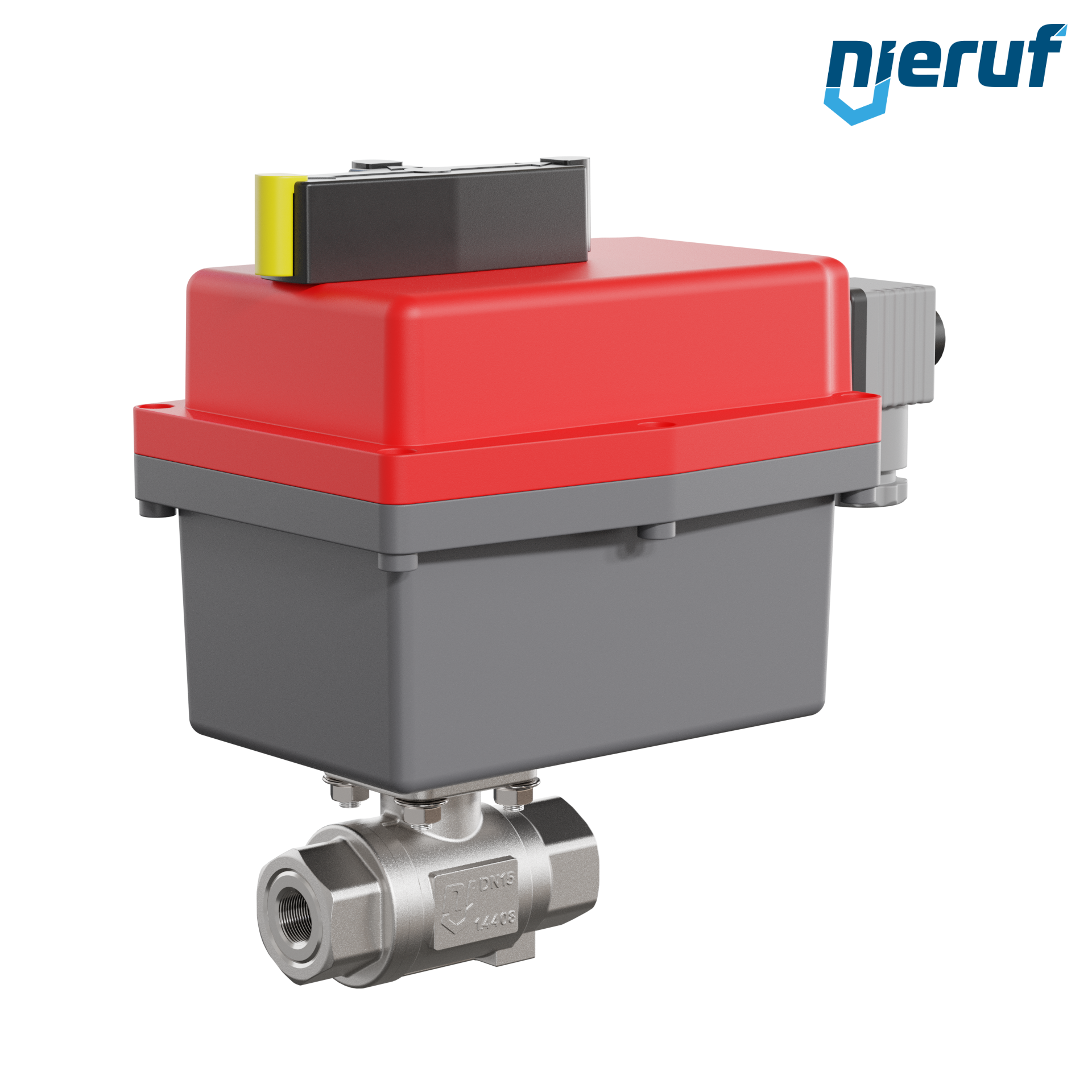 valvola a sfera con attuatore elettrico DN8 - 1/4" pollici acciaio inossidabile 85V - 240V EK02 DVGW W