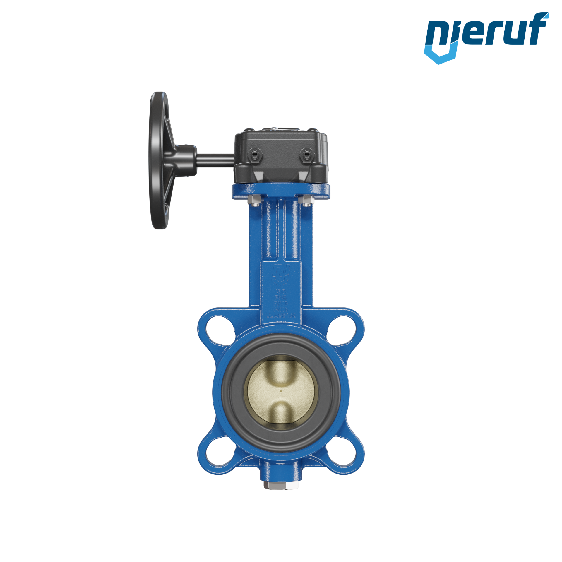 valvola a farfalla per l'acqua di mare DN 50 PN6-PN10-PN16 & ANSI150 AK15 volantino