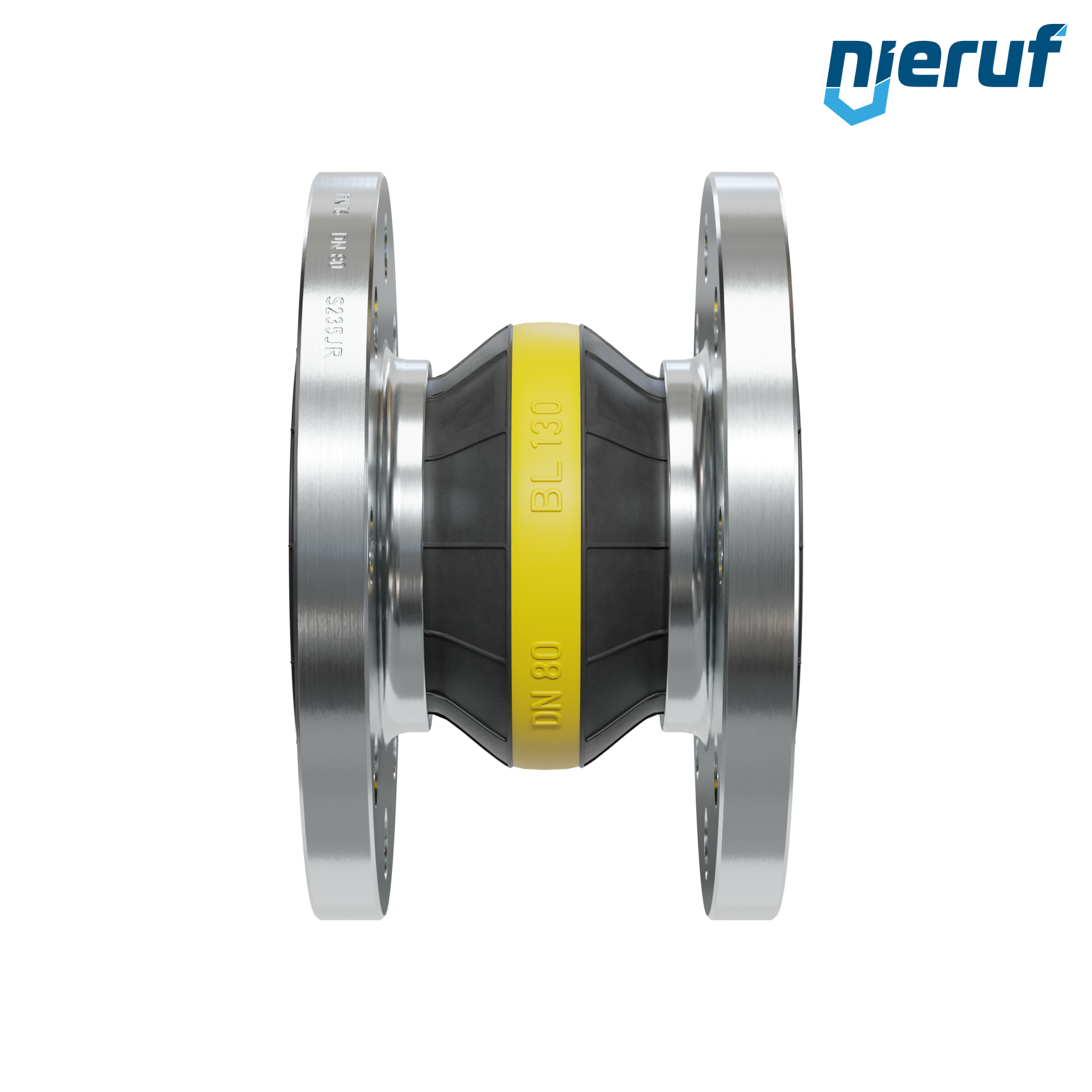 Compensatore o-ring di supporto per il vuoto DN80 versione KP04 flange in acciaio NBR