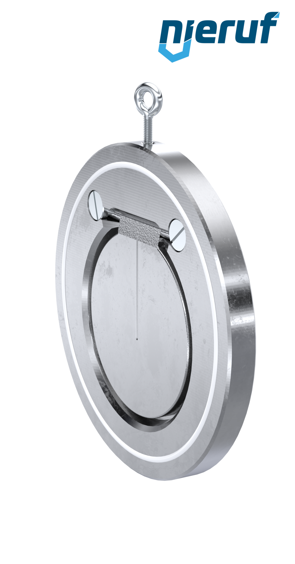 Zwischenflansch-Rückschlagklappe DN125 ZR01 ANSI 150 Stahl 1.0460, verzinkt PTFE