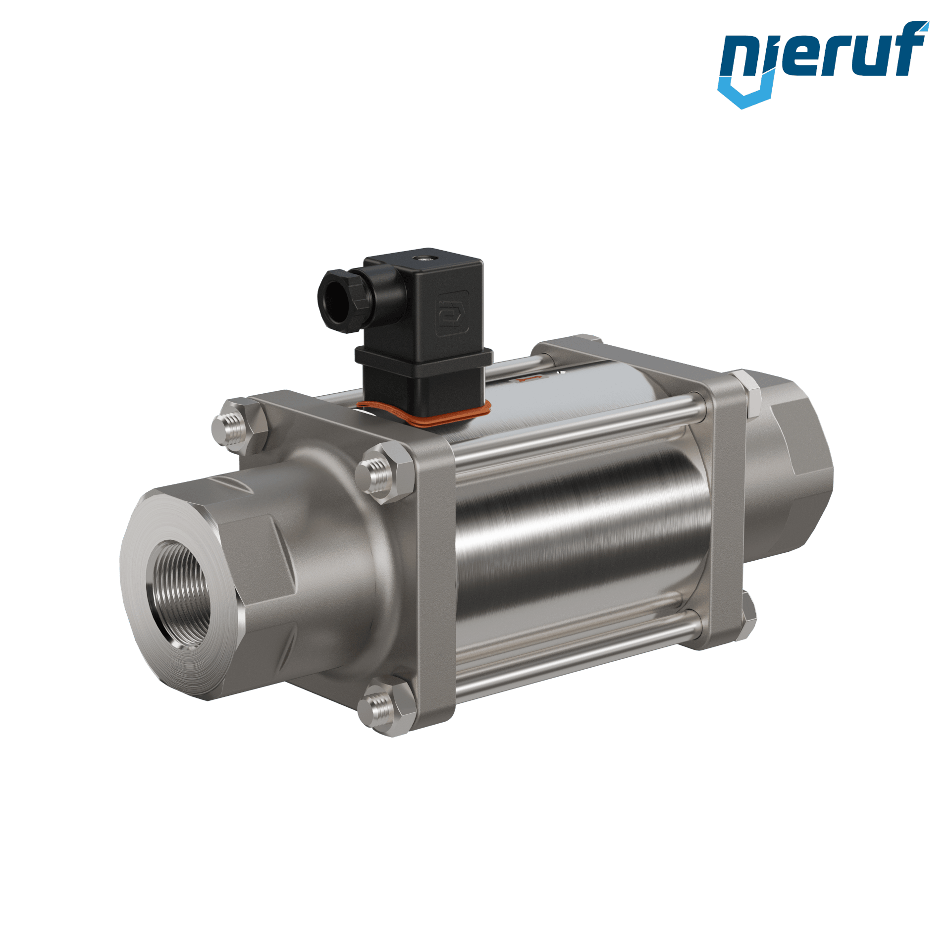 valvola coassiale 1" pollici filettatura interna - DN25 acciaio inossidabile 230V AC NO - per applicazione con acqua
