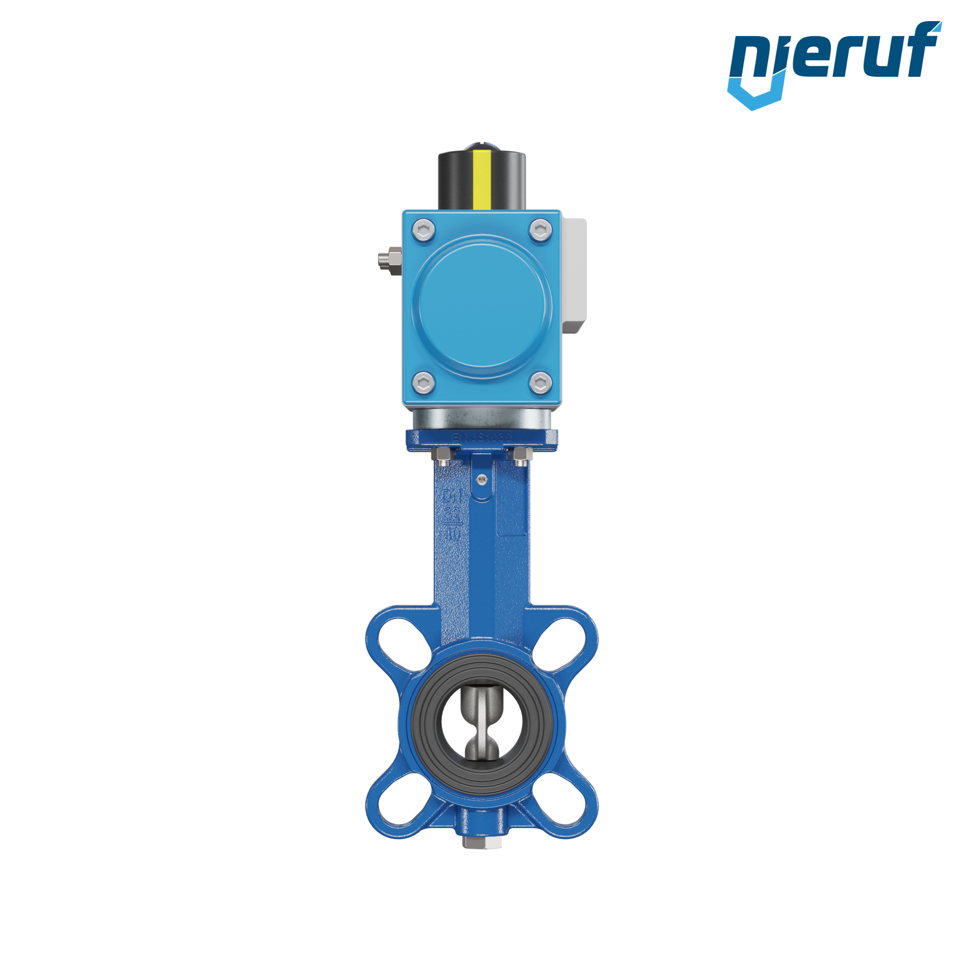 Butterfly valve DN 40 AK01 EPDM high temperature & FDA pneumatic actuator single acting normally open
