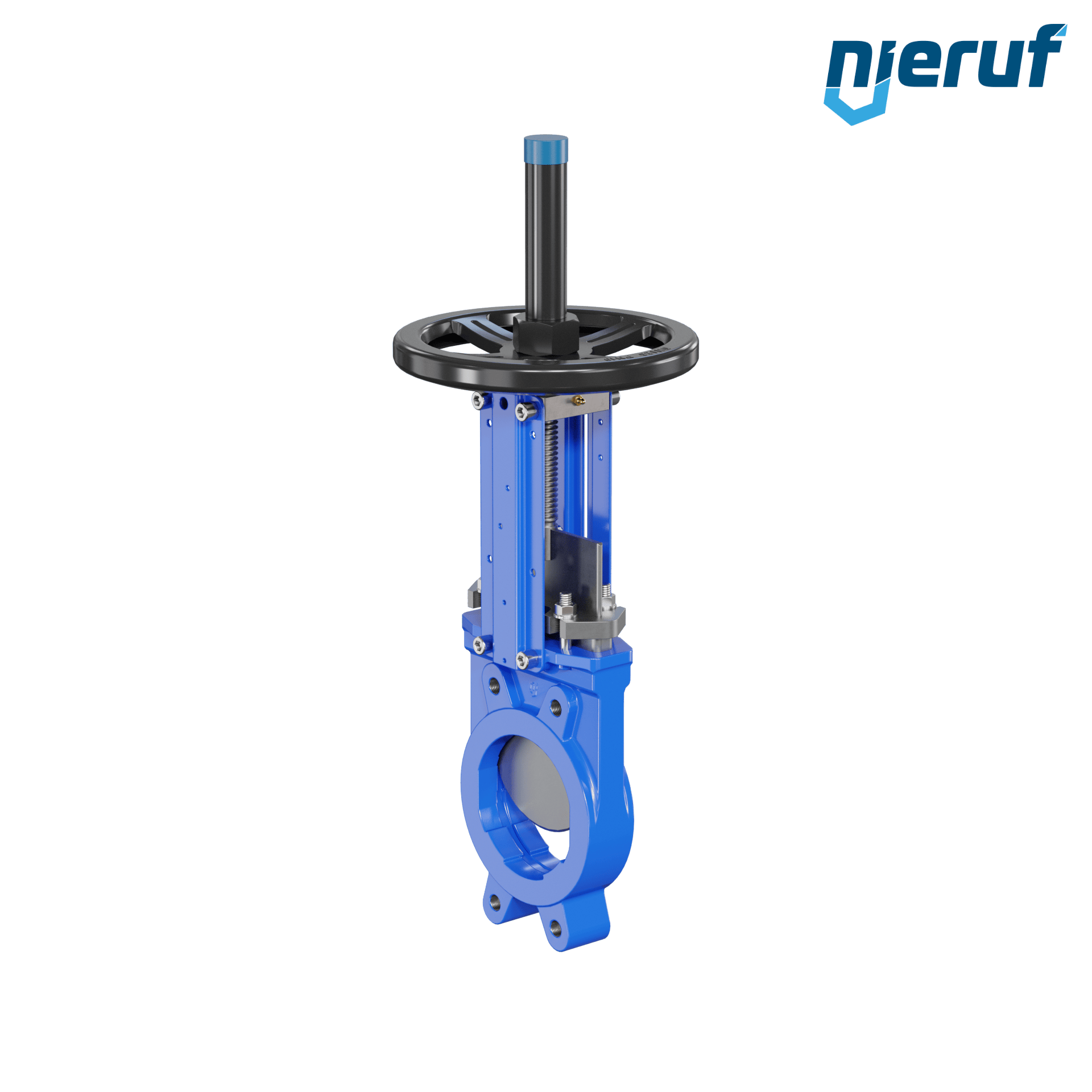 valvola a ghigliottina DN 125 SR02 NBR manovella / volante