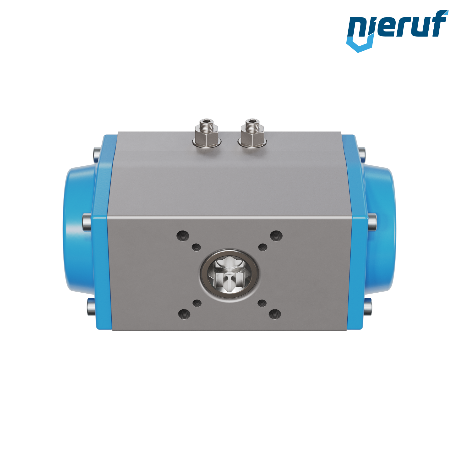 attuatore pneumatico AN02 a singolo effetto, apertura a molla versione per alta temperatura GS-075 90° con 12 molle
