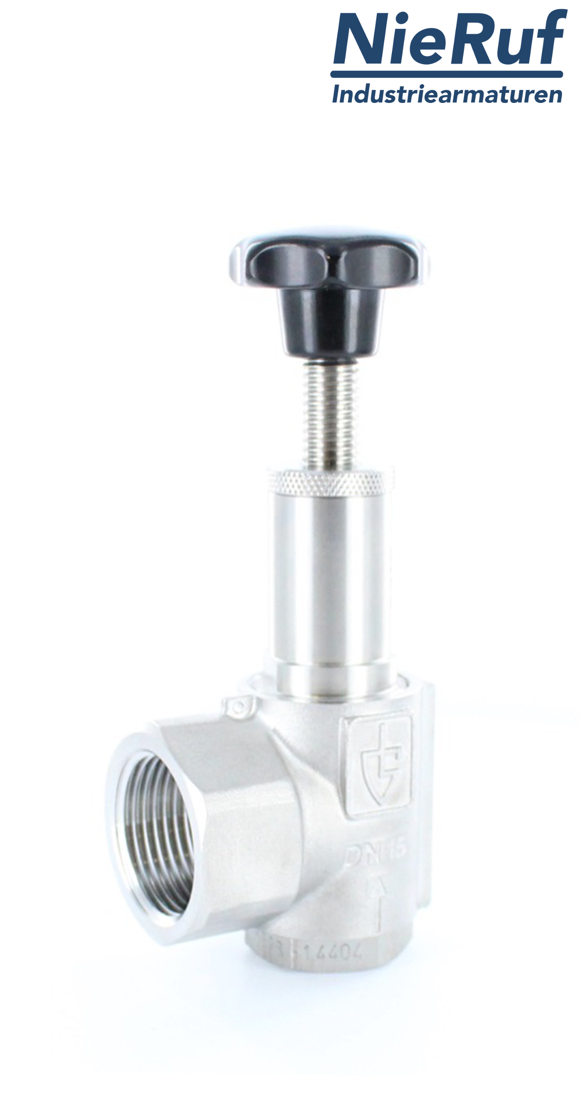 angle-type overflow valve 1/2" inch fm UV15 stainless steel 11,0 - 16,0 bar
