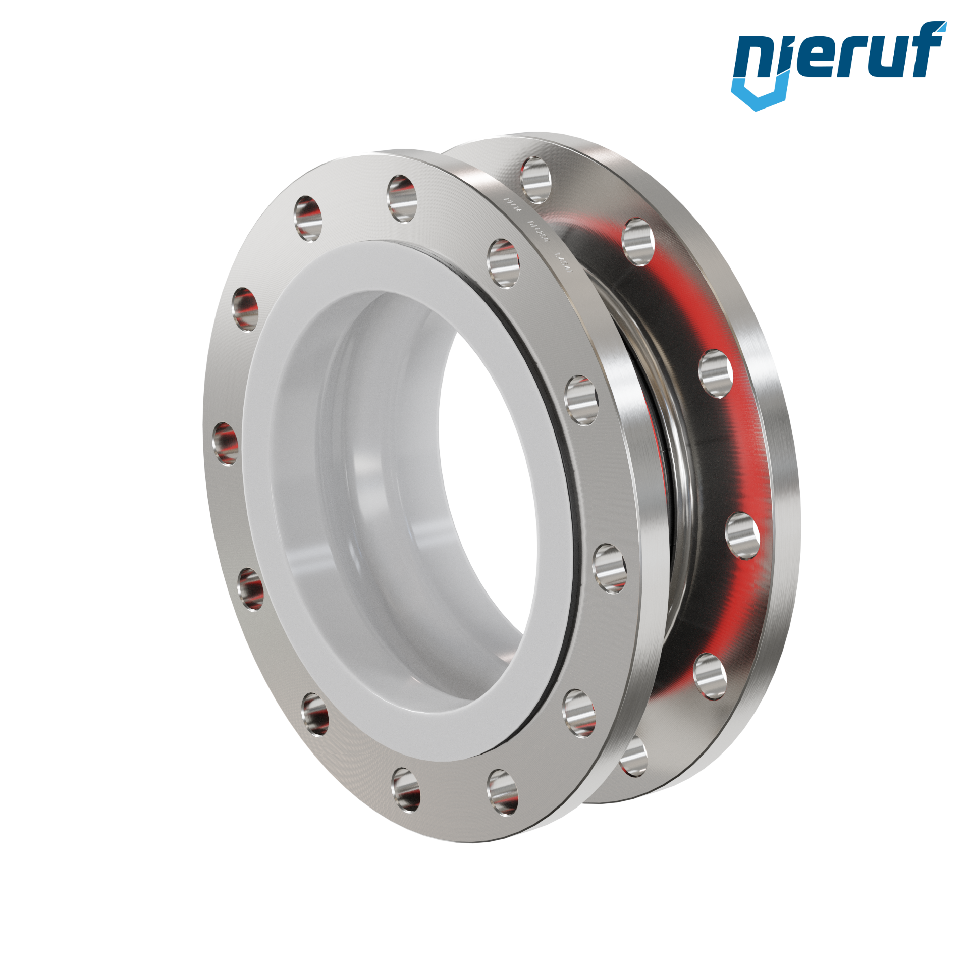 Compensatore rivestimento in PTFE DN250 PN16 versione KP04 flange in acciaio inox EPDM