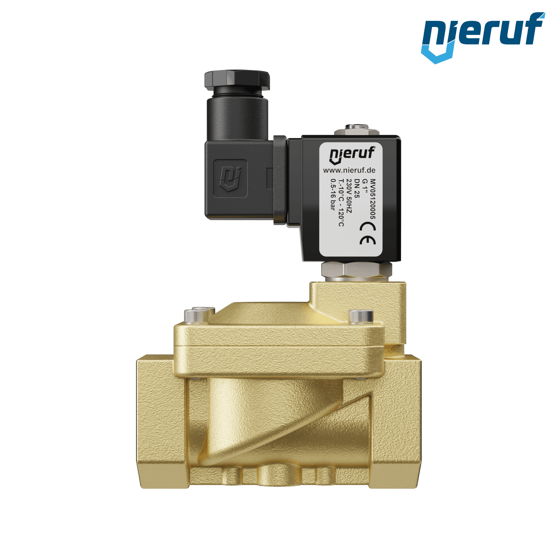 elettrovalvola G 1" pollici ottone MV05 FKM 230V 50Hz