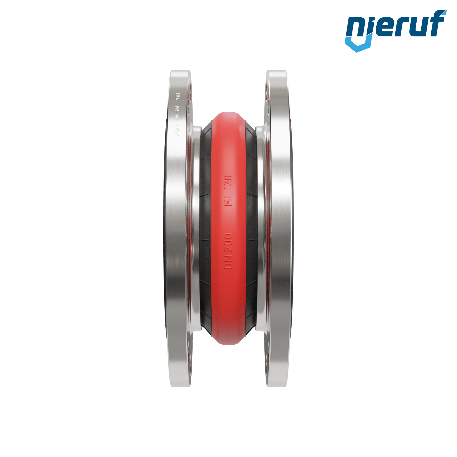 Compensatore o-ring di supporto per il vuoto DN200 PN16 versione KP04 flange in acciaio inox EPDM