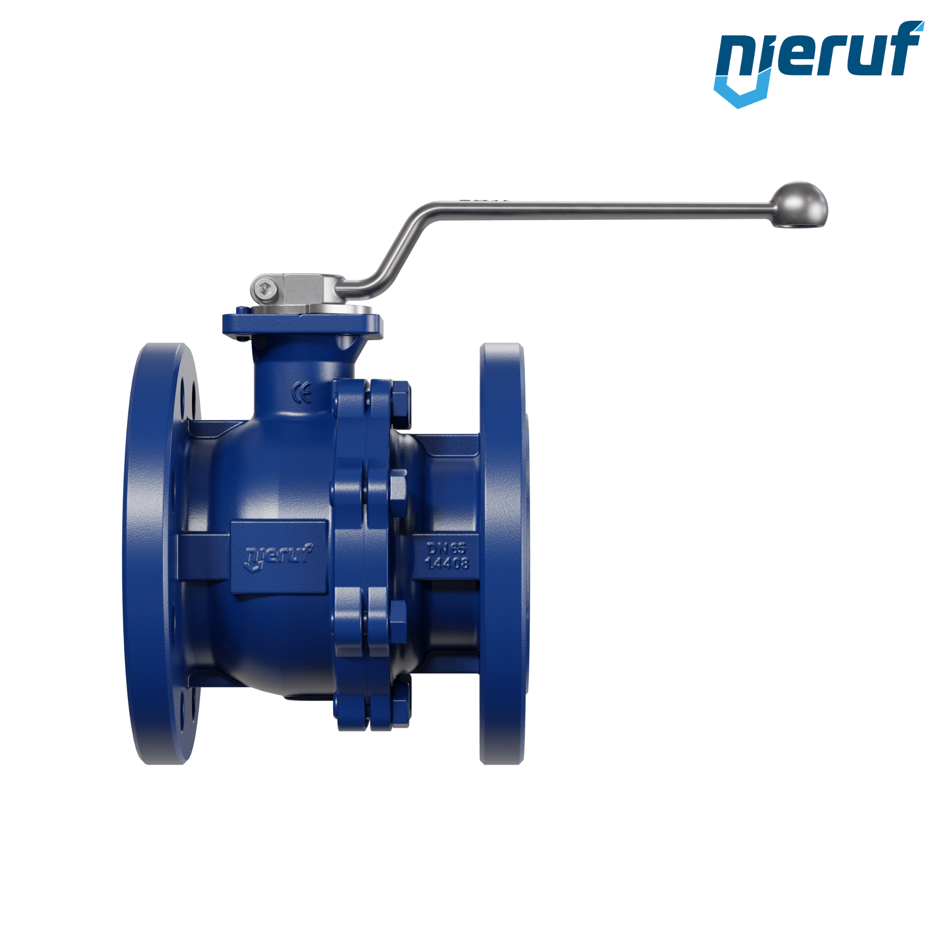 valvola a sfera flangiata per alte temperature FK12 DN65 PN40 in acciaio fuso 1.0619 fino a +25