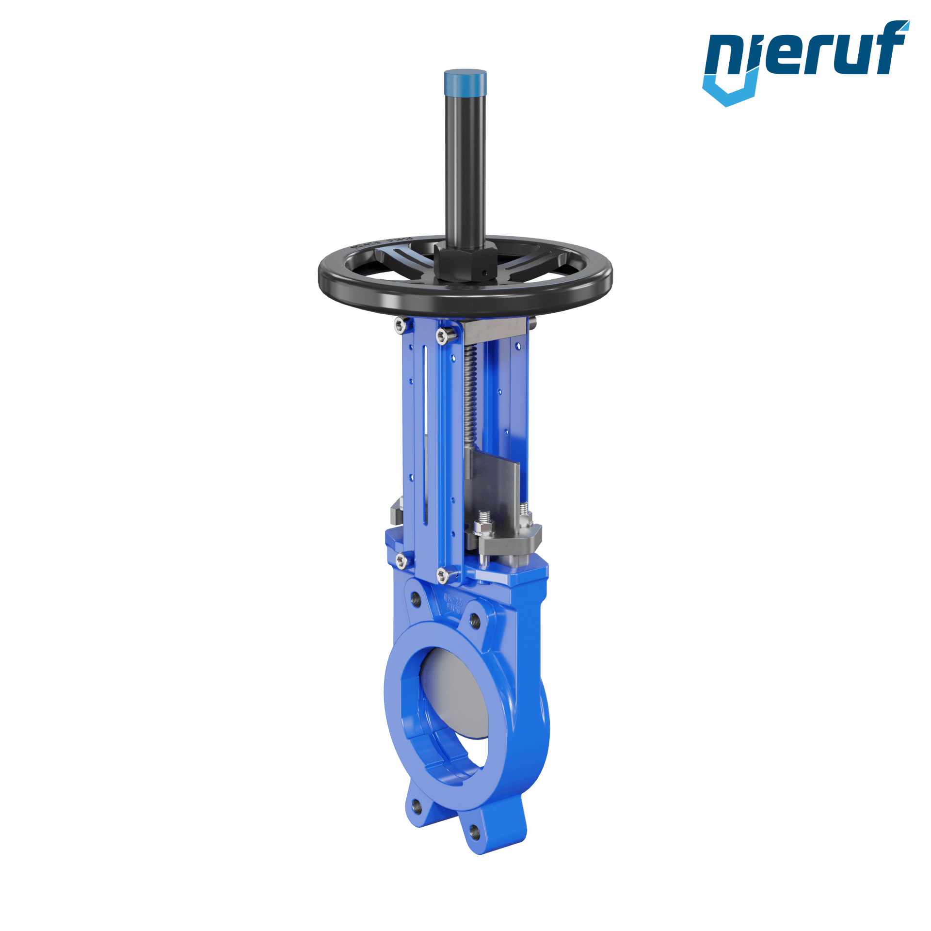 valvola a ghigliottina DN 125 SR02 NBR manovella / volante
