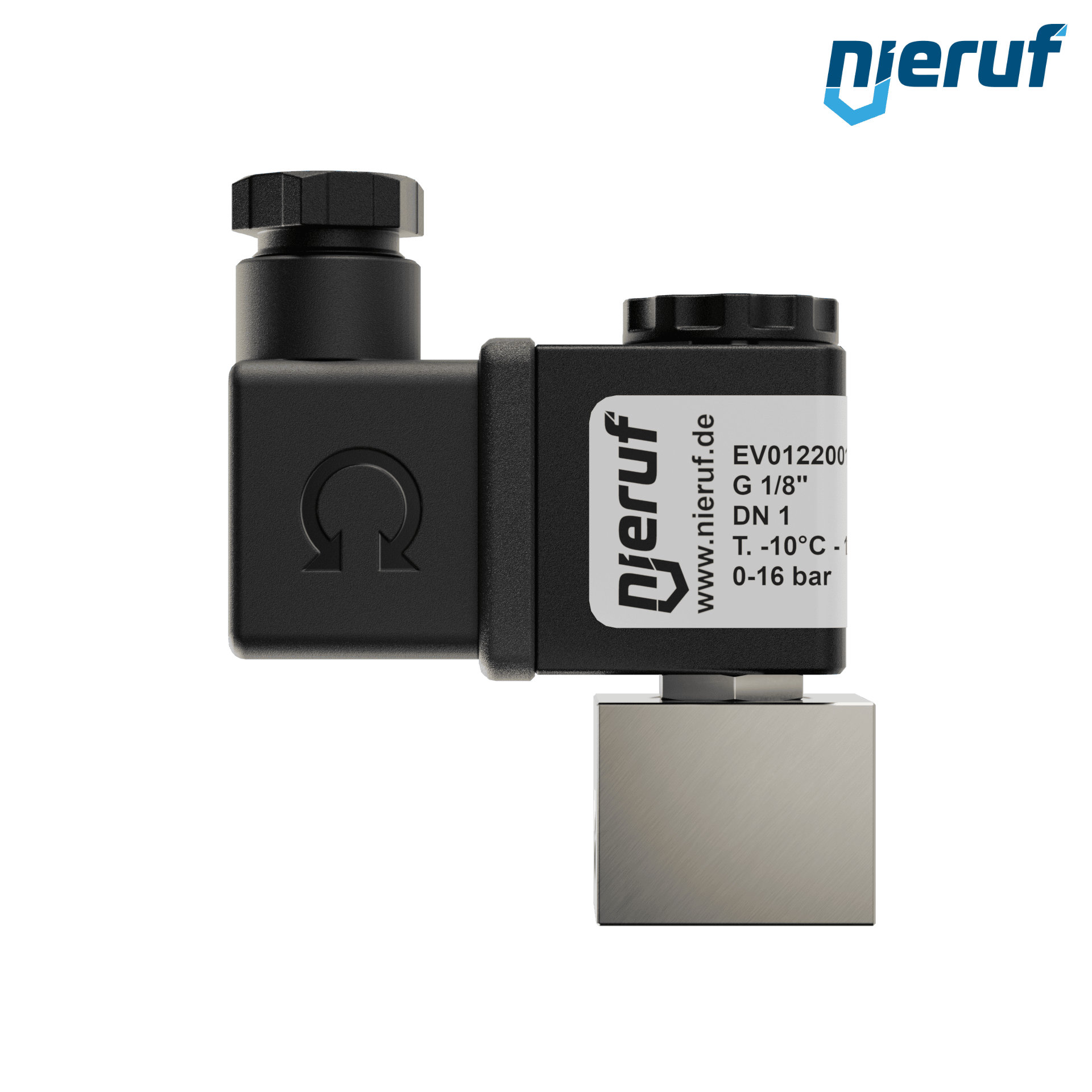 elettrovalvola DN 1,0 acciaio inossidabile EV01 FKM 24V DC