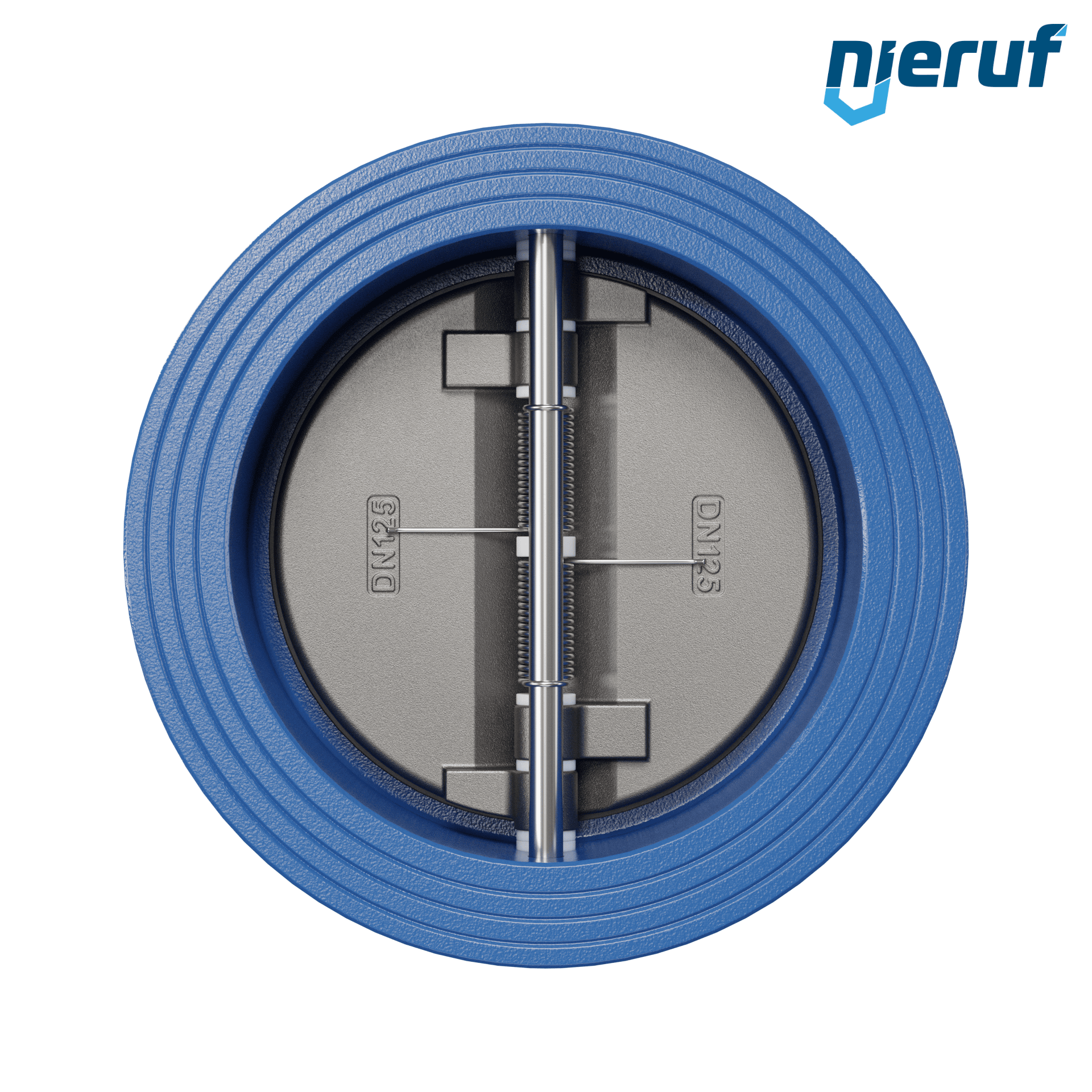 valvola di ritegno a doppio battente DN125 DR01 GGG40 FKM (Viton)