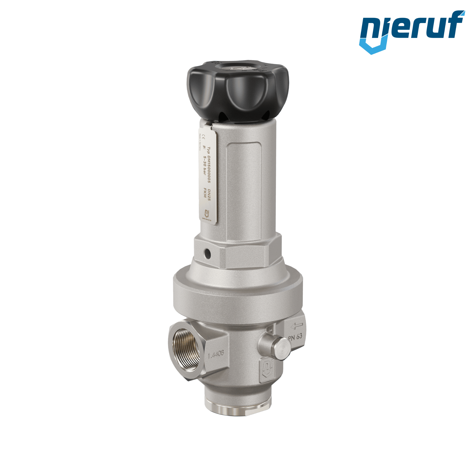 régulateur de pression de précision 1" pouce DM15 acier inoxydable FKM 5.0 - 30.0 bar