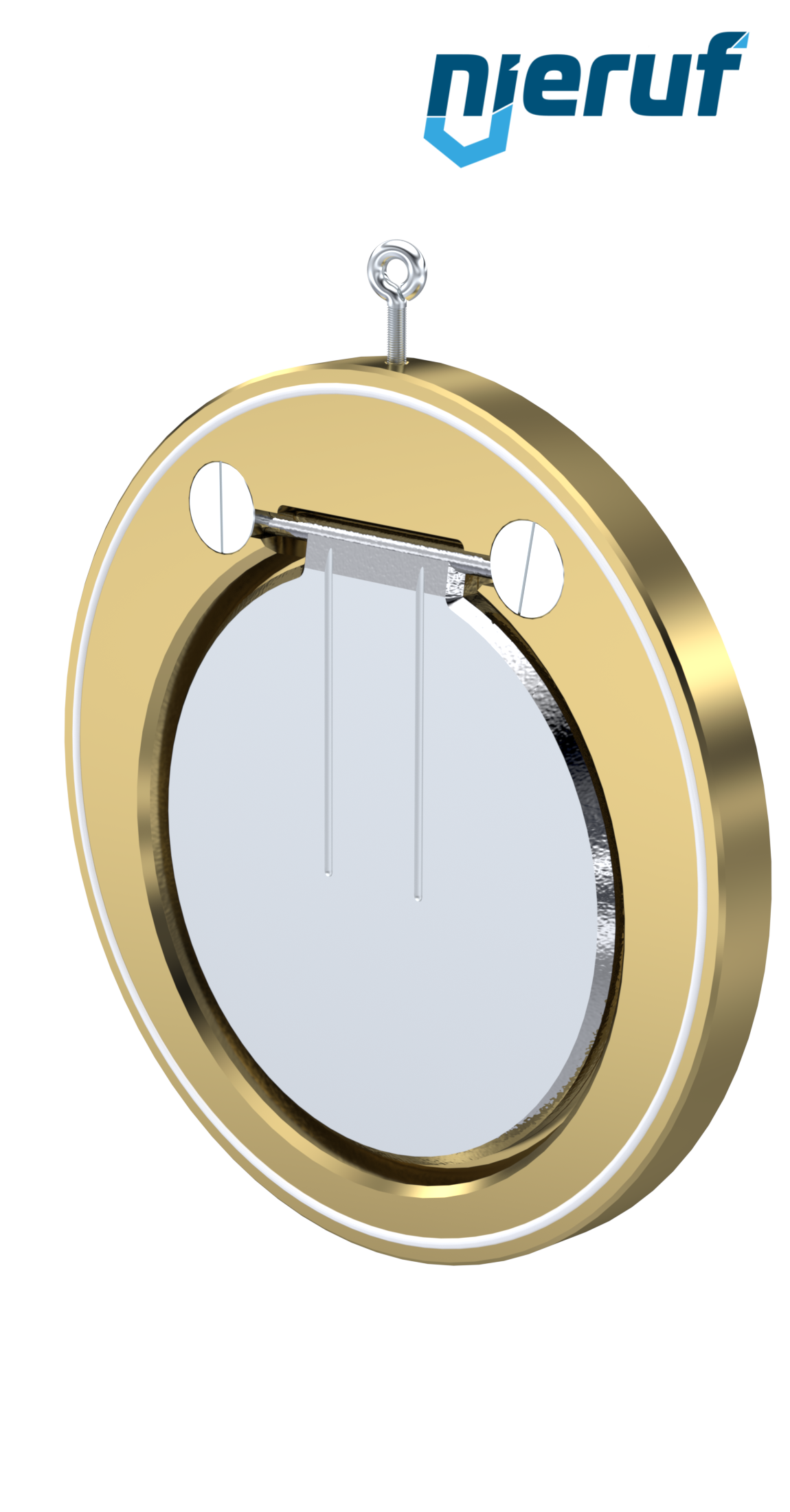 Zwischenflansch-Rückschlagklappe DN300 ZR09 Alubronze 2.0975 PTFE
