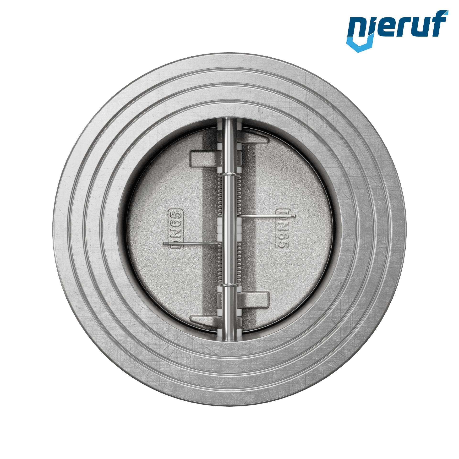 valvola di ritegno a doppio battente DN65 DR03 acciaio inossidabile 1.4408 NBR