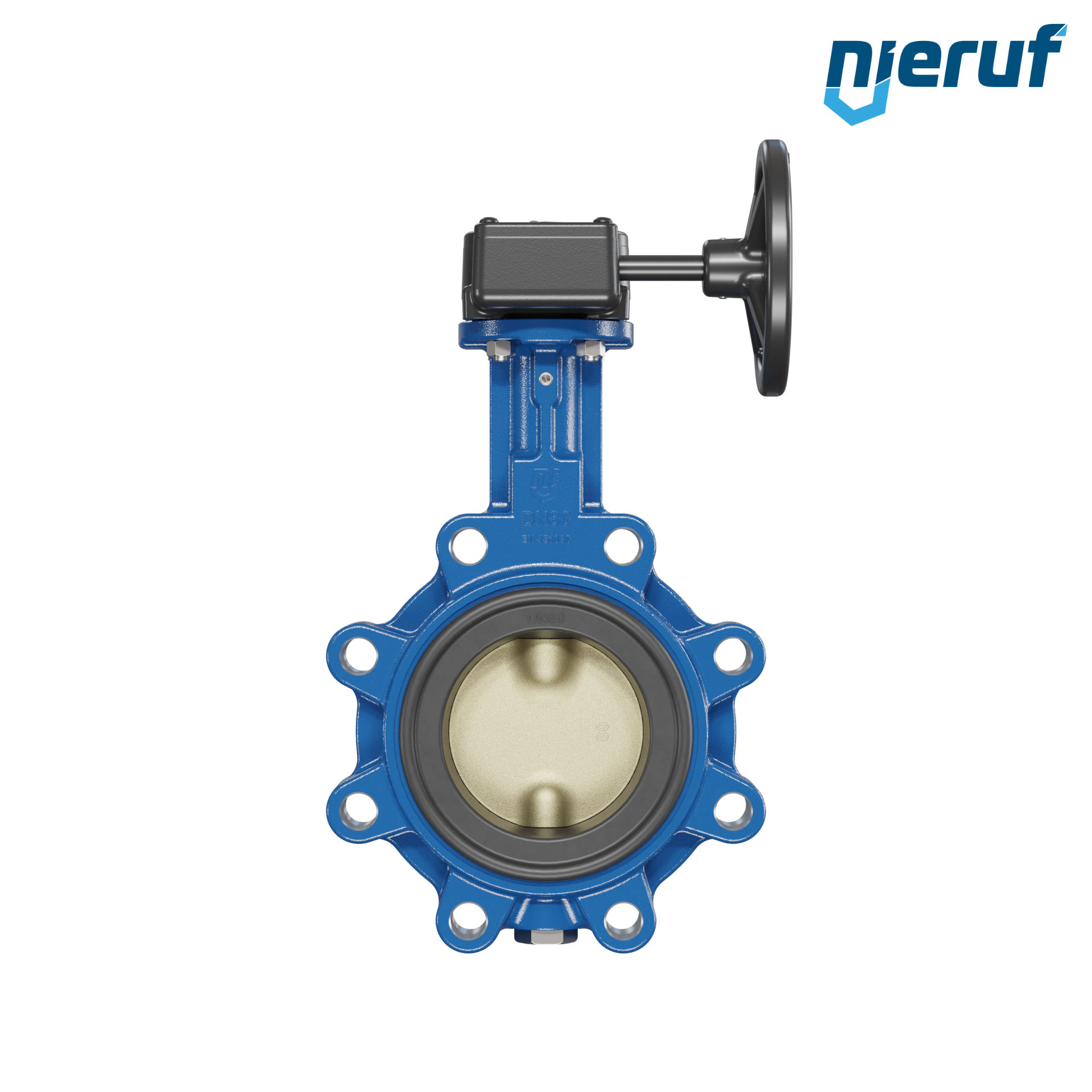 valvola a farfalla per l'acqua di mare DN 80 PN10-PN16 AK16 volantino