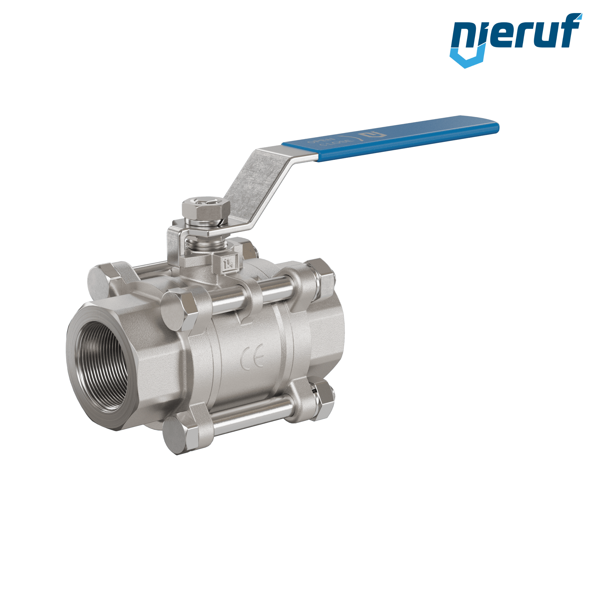 valvola a sfera in acciaio inossidabile DN32 - 1 1/4" pollici GK04 filettatura interna