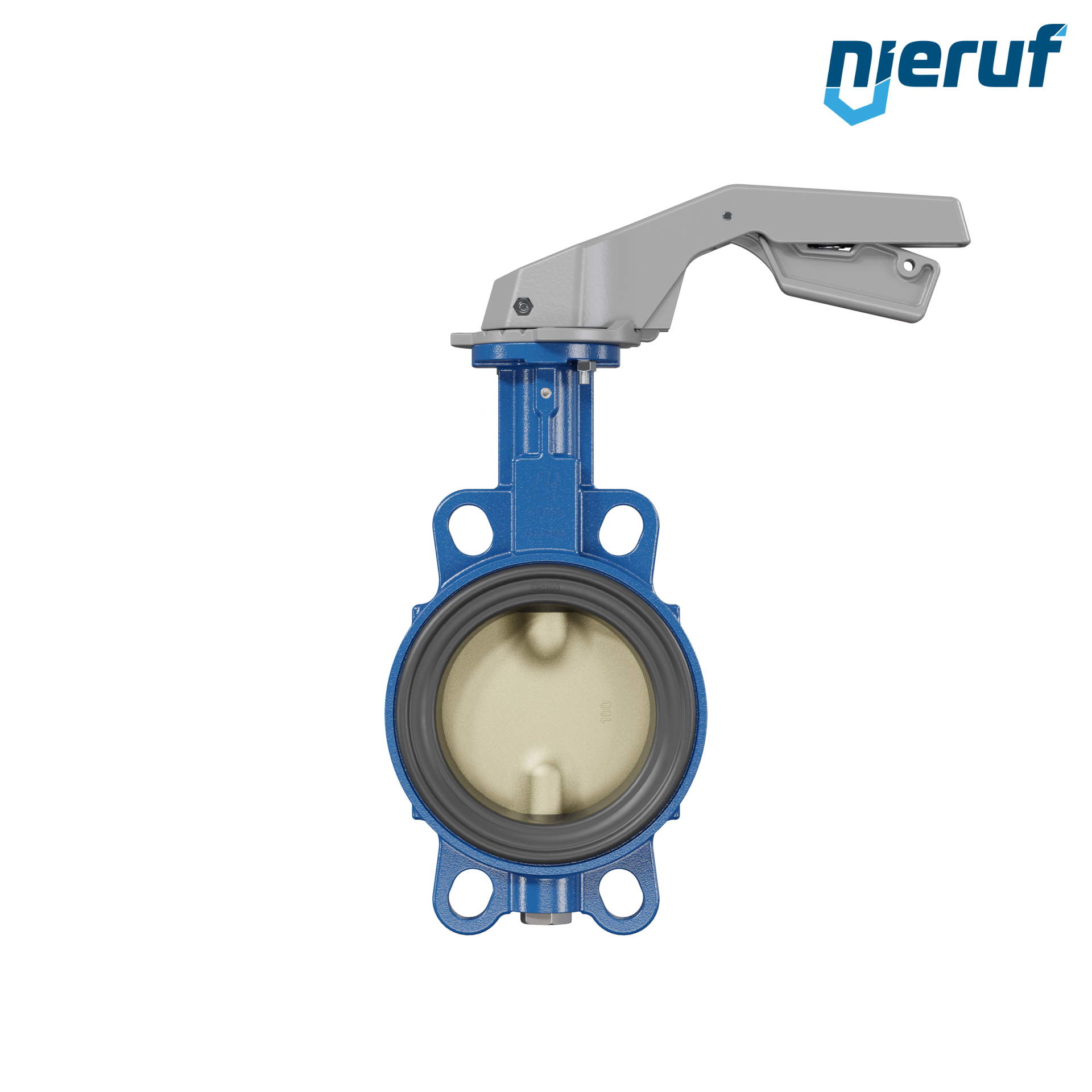 valvola a farfalla per l'acqua di mare DN 100 PN6-PN10-PN16 & ANSI150 AK15 leva a mano