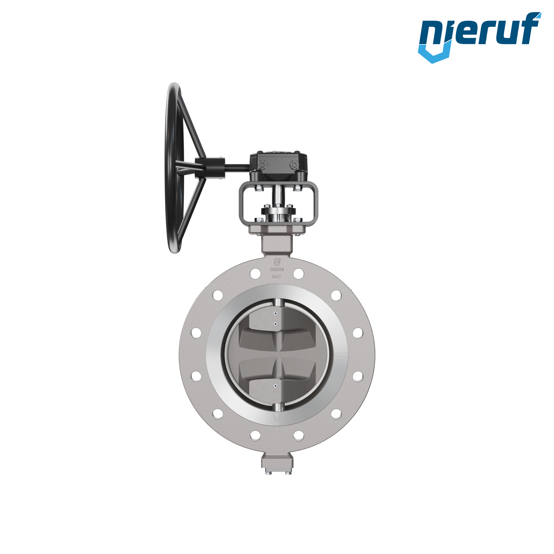 Triple offset butterfly-valve stainless steel AK14 DN 250 PN40 worm gear