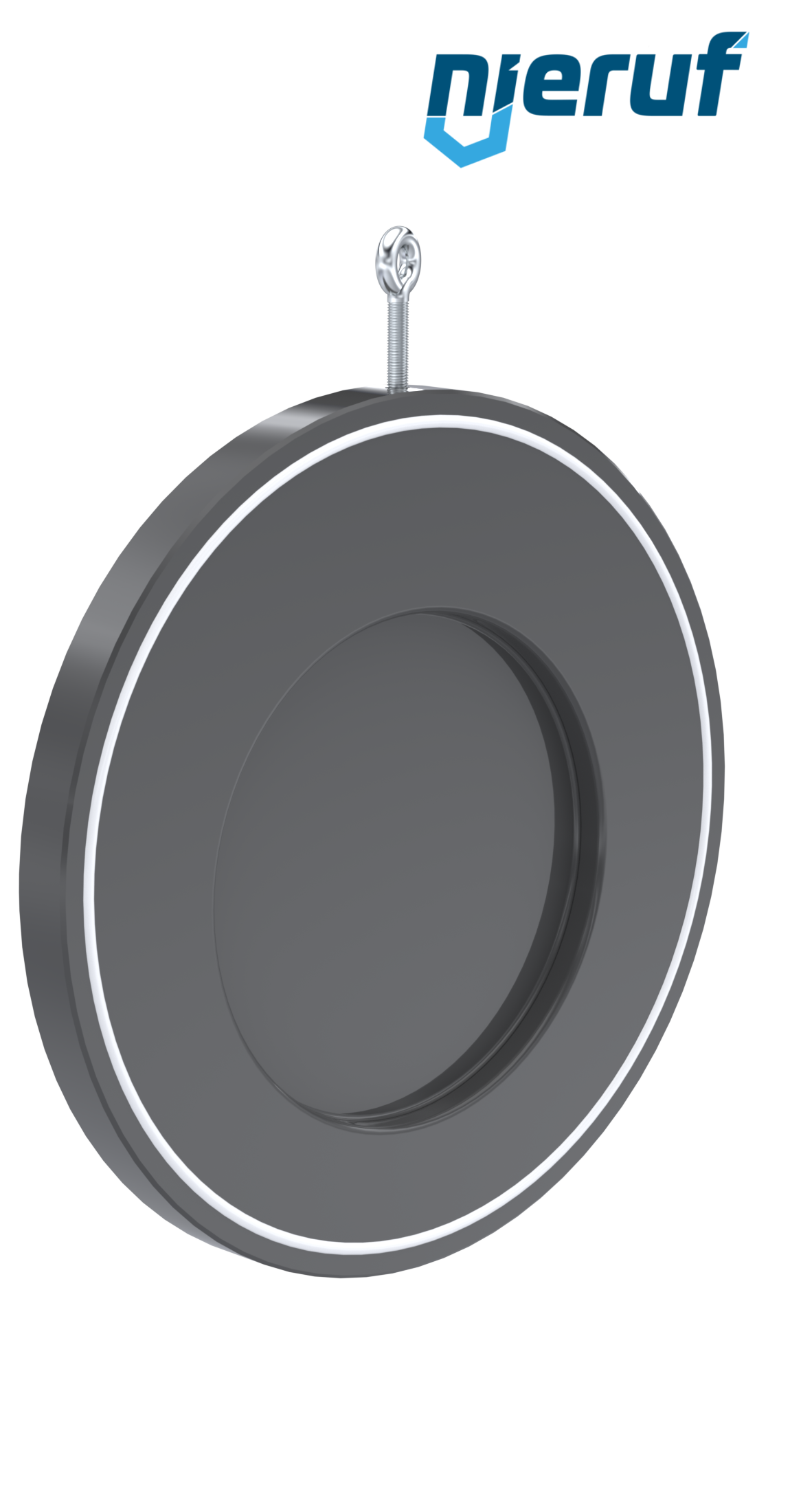 Zwischenflansch-Rückschlagklappe mit Feder DN250 ZR07 Kunststoff PVC-U PTFE