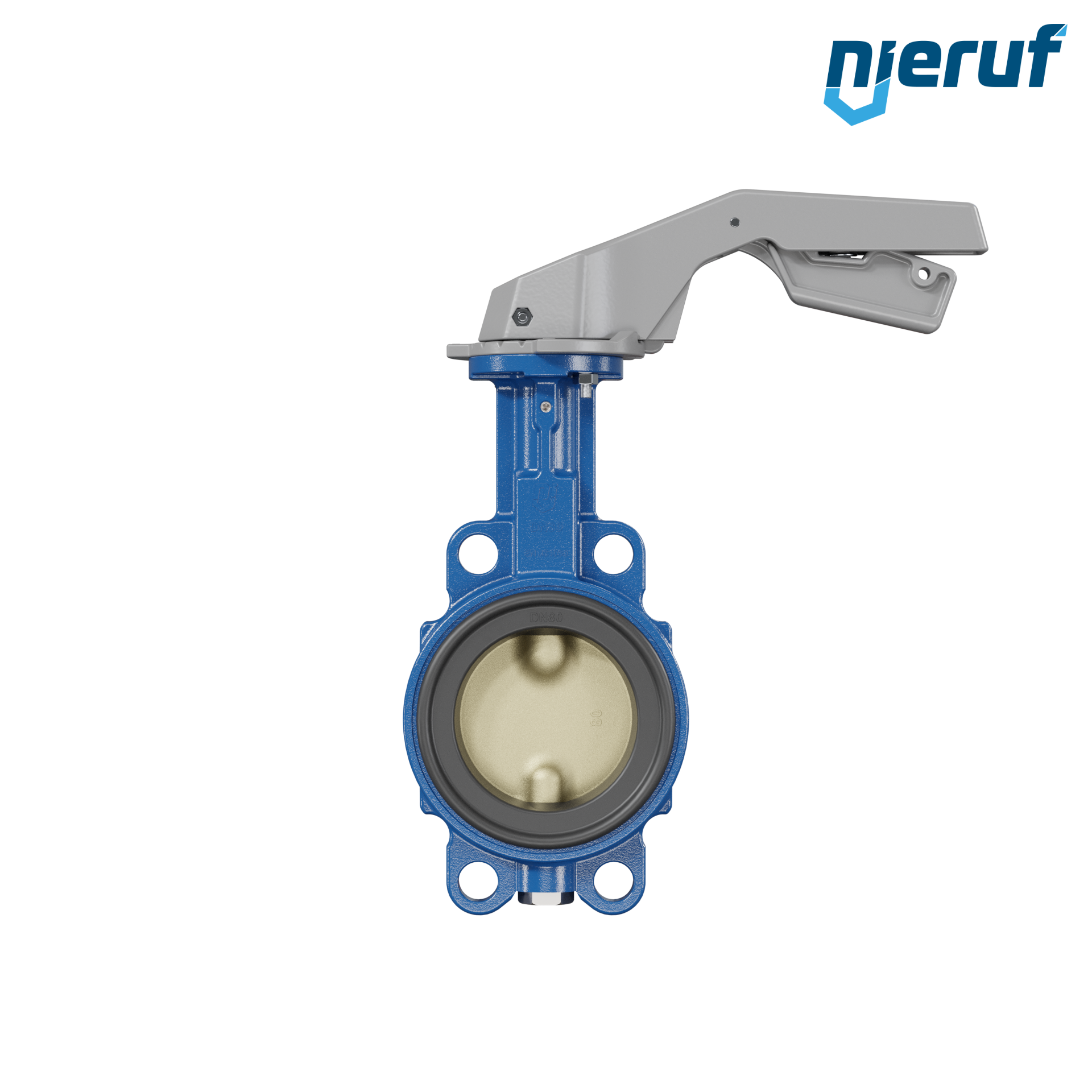 valvola a farfalla per l'acqua di mare DN 80 PN6-PN10-PN16 & ANSI150 AK15 leva a mano