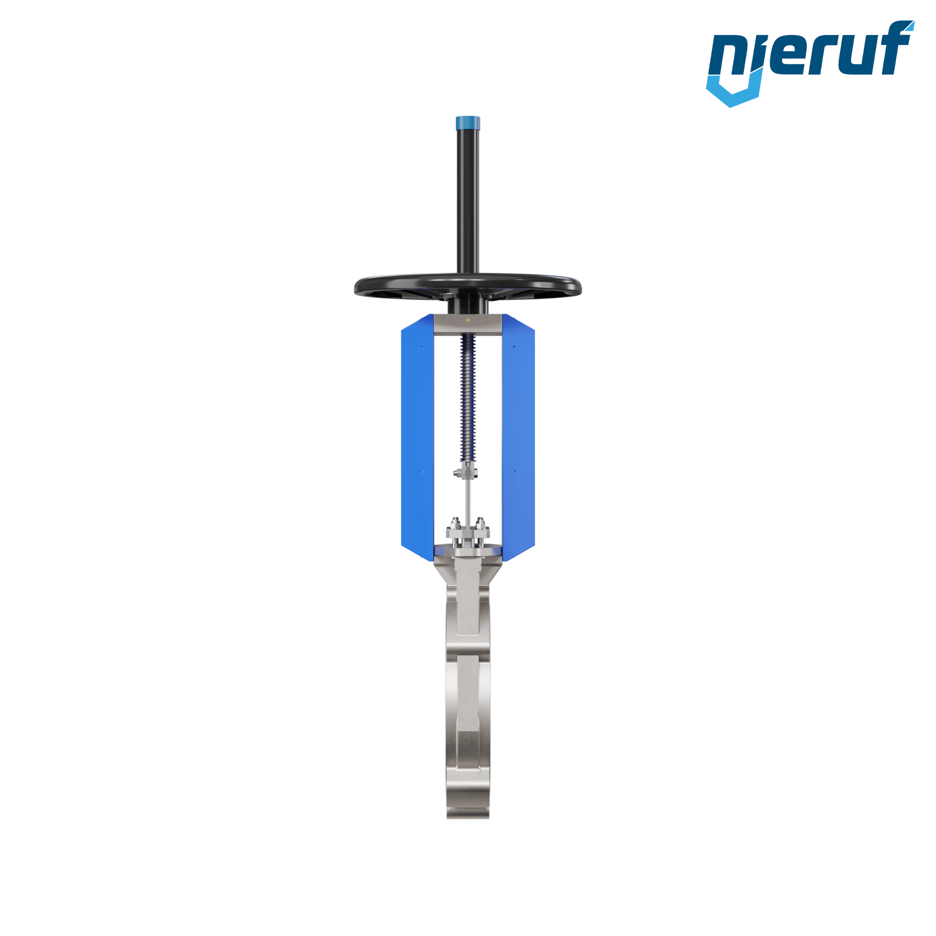 valvola a ghigliottina DN 350 SR03 EPDM manovella / volante