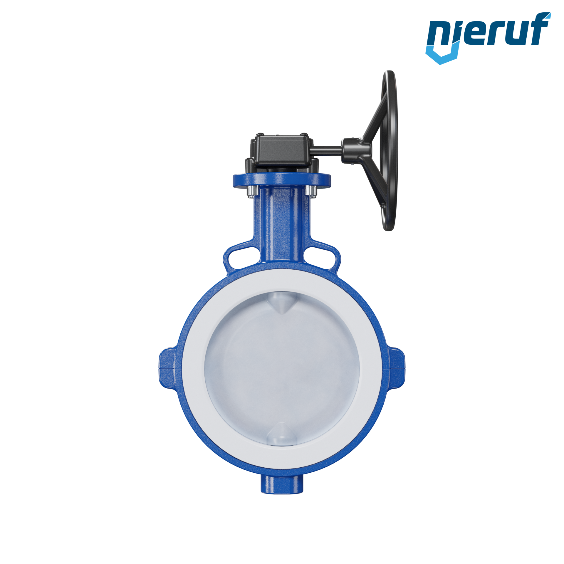valvola a farfalla PFA PTFE AK09 DN200 ANSI150 volantino manuale inserto in FKM