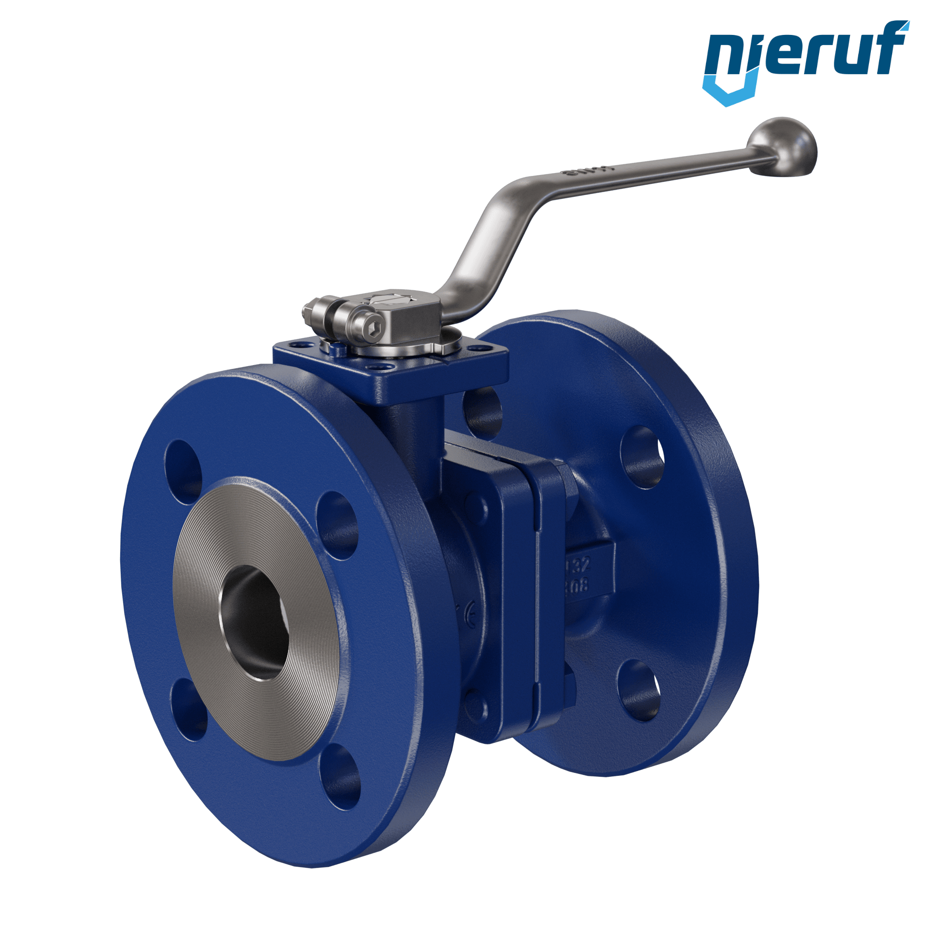 valvola a sfera flangiata per alte temperature FK12 DN32 PN40 in acciaio fuso 1.0619 fino a +25