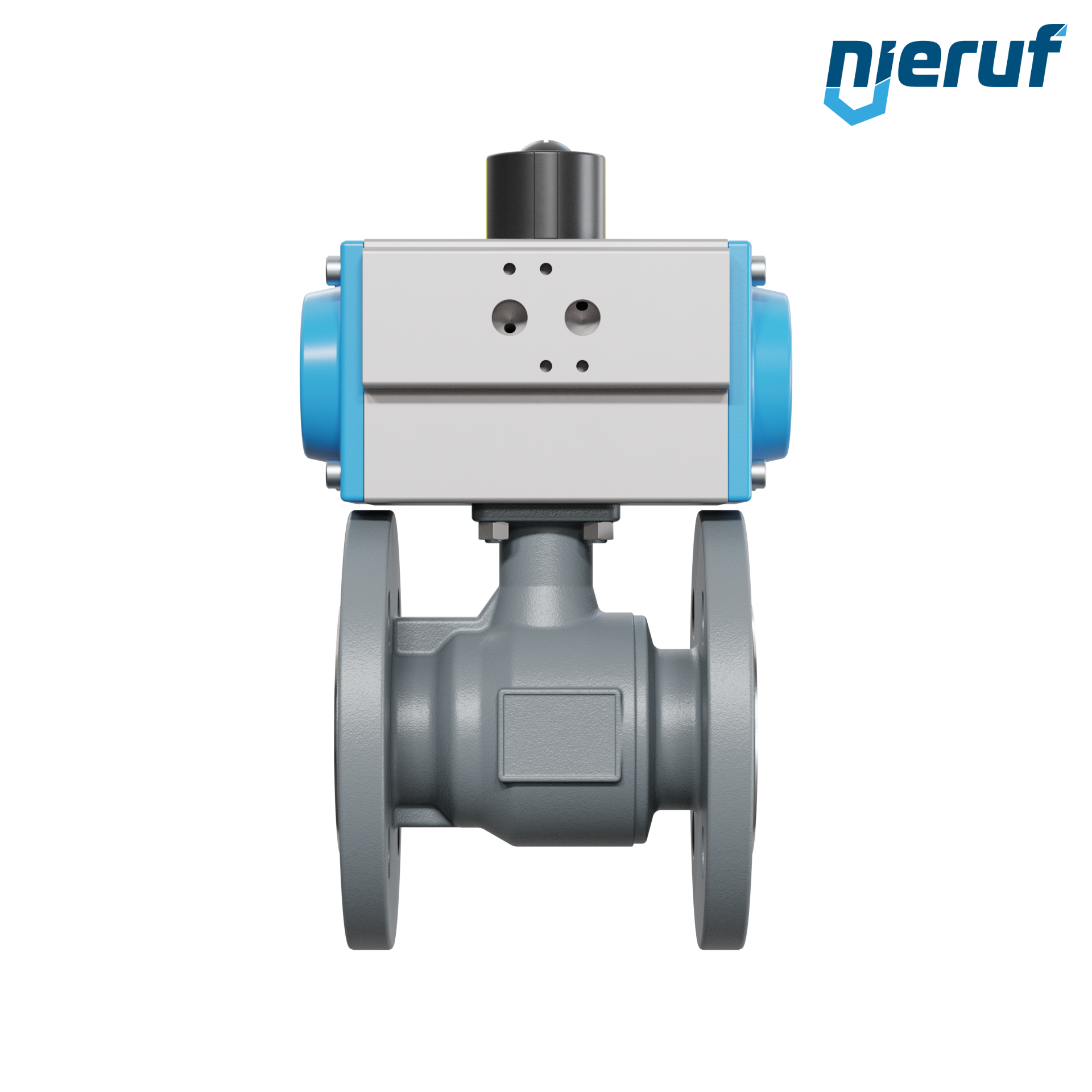 valvola a sfera automatica DN40 - 1 1/2" pollici PK04 azionamento rotativo pneumatico a semplice effetto apertura a molla