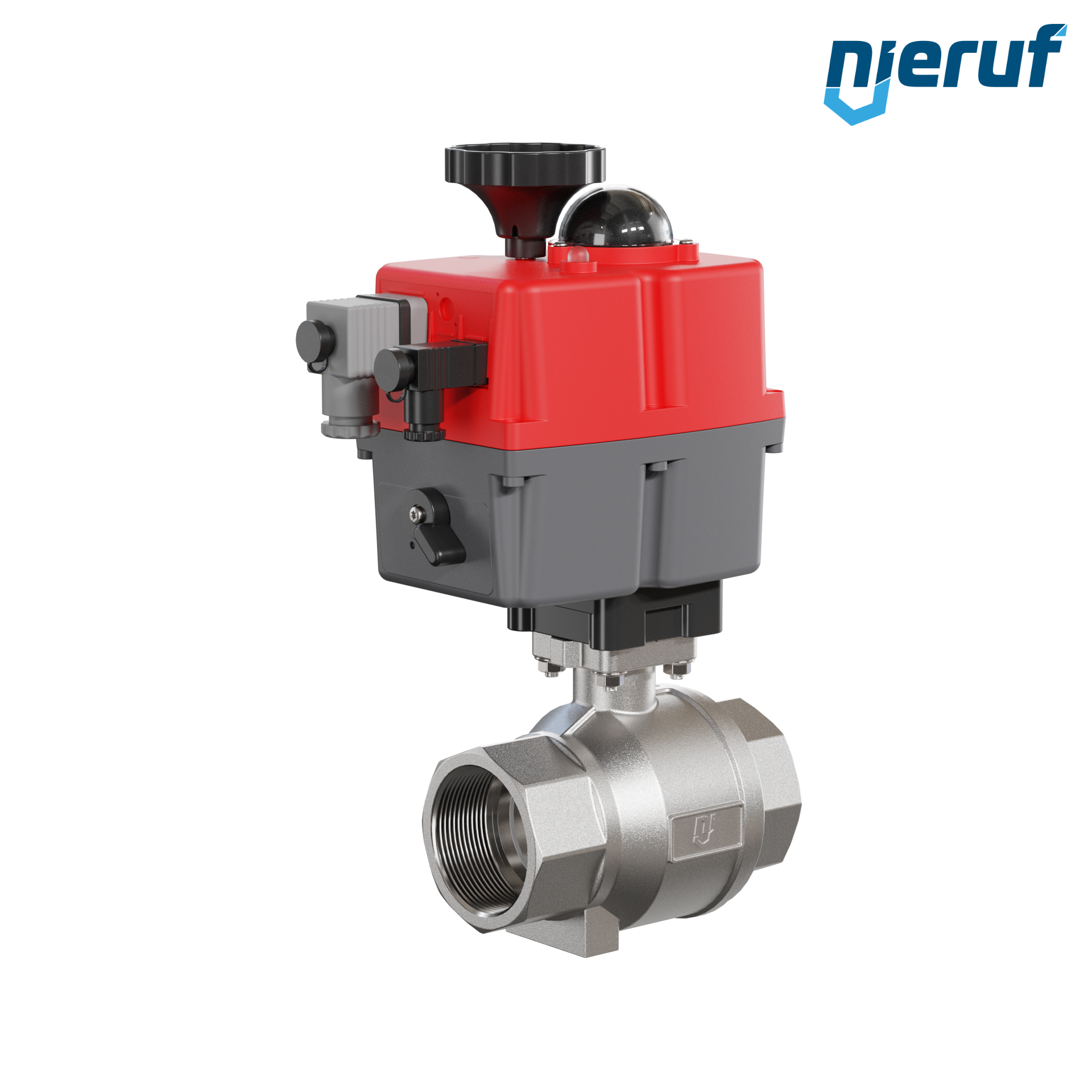valvola a sfera con attuatore elettrico DN50 - 2" pollici acciaio inossidabile 24V - 240V EK02 DVGW-W