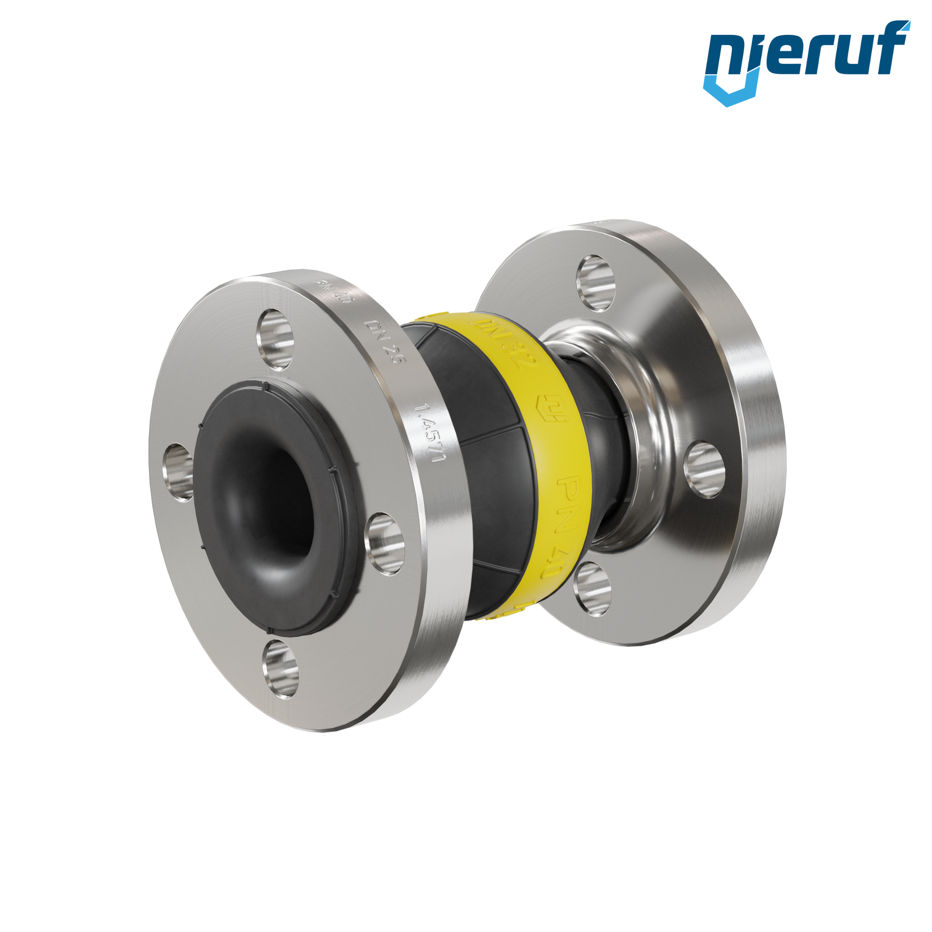 Compensatore DN25 tipo KP04 flange acciaio inox, manicotto NBR