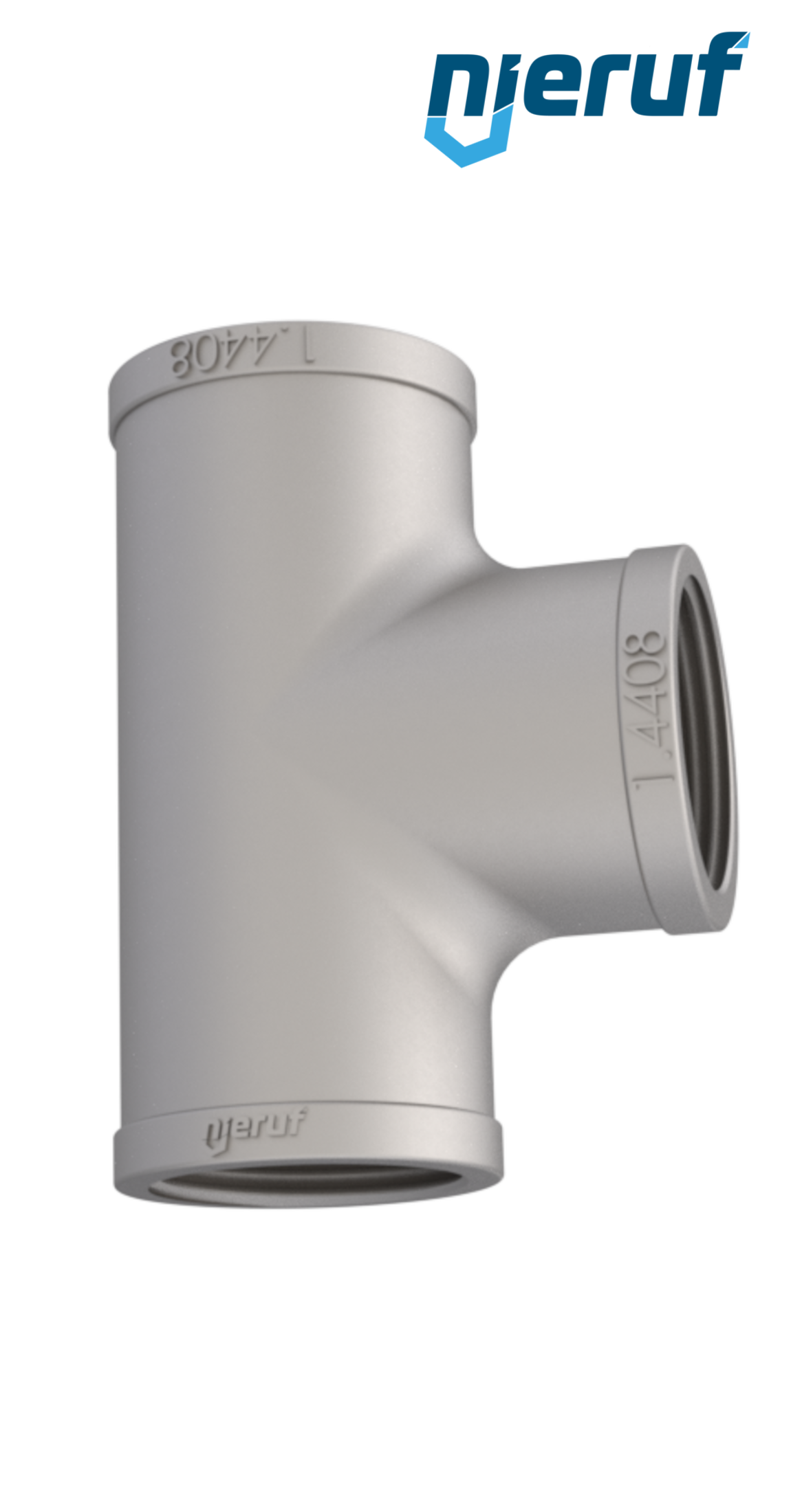 raccord en T 1/2" pouce acier inoxydable 316 raccord d'angle de 90° femelle