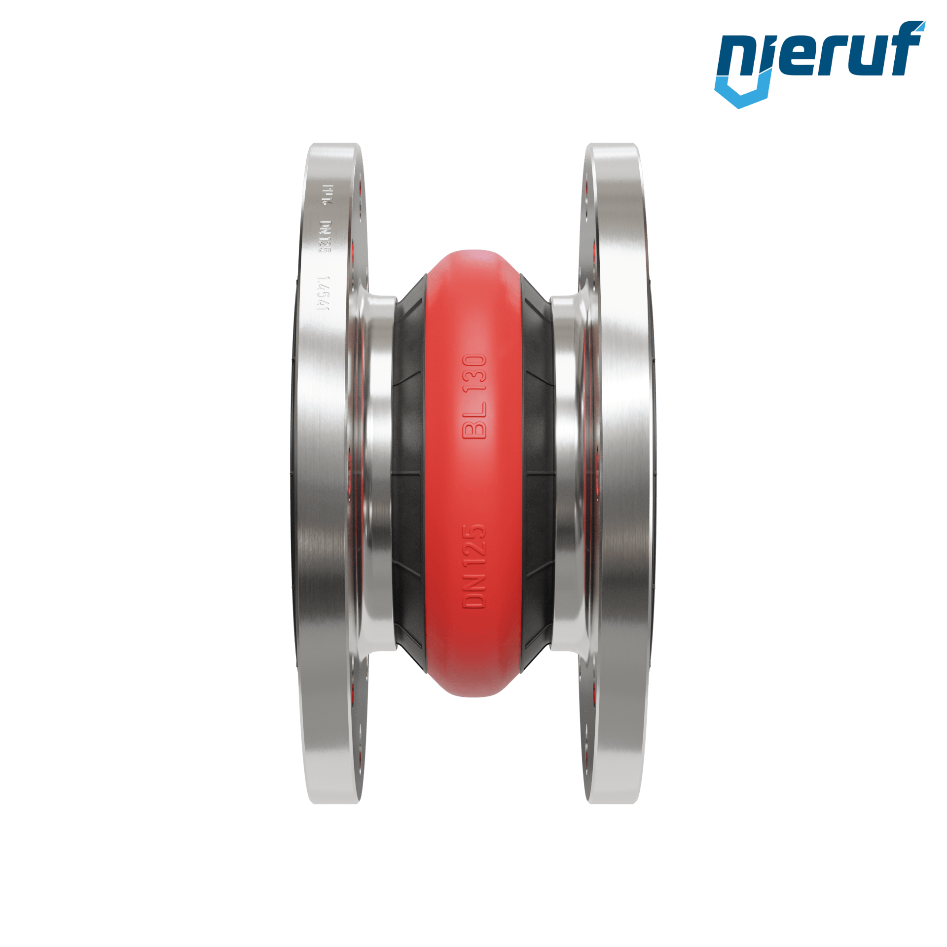 Compensatore o-ring di supporto per il vuoto DN125 versione KP04 flange in acciaio inox EPDM