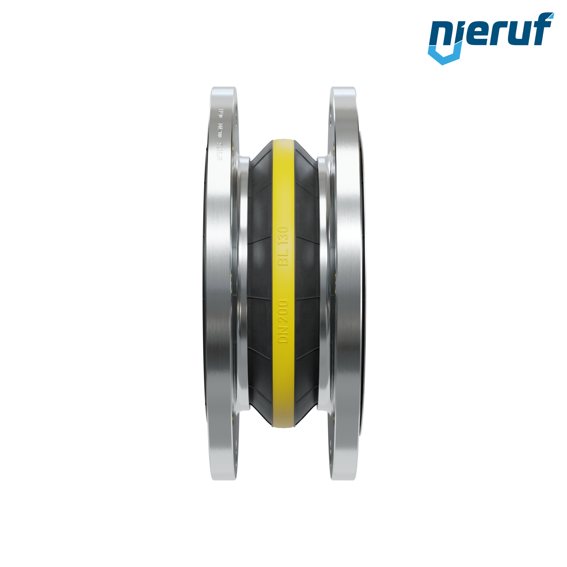Compensatore piastra di rinforzo DN200 versione KP04 flange in acciaio NBR