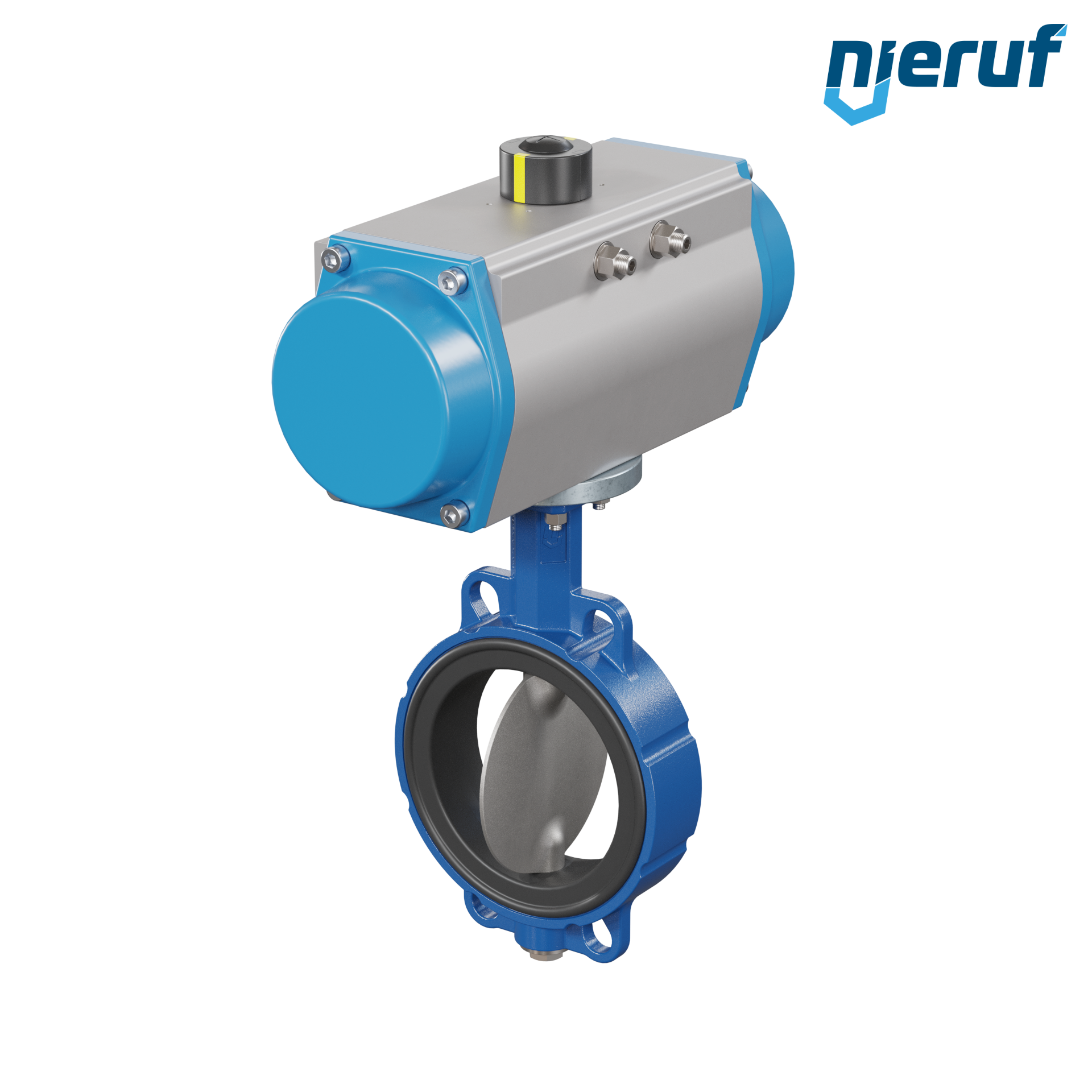 Butterfly valve DN 150 AK01 EPDM high temperature & FDA pneumatic actuator single acting normally open