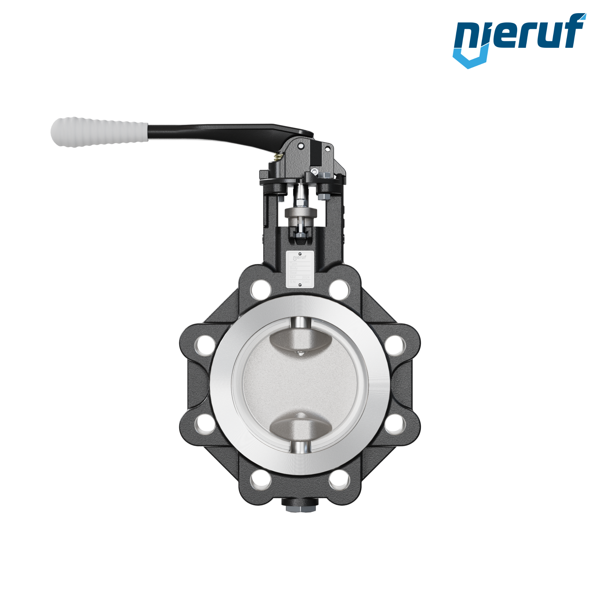 Double offset butterfly-valve AK12 DN 125 PN25-PN40 lever