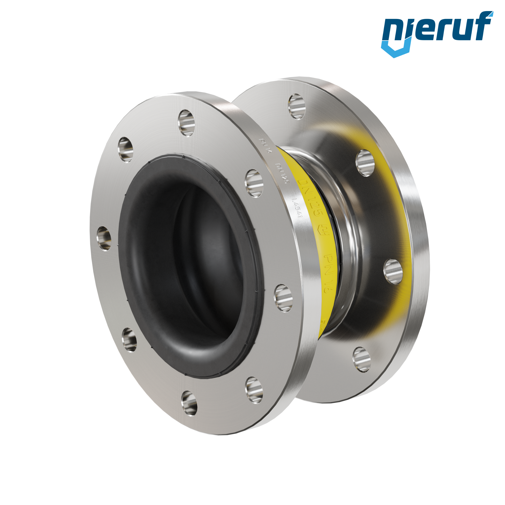 Compensatore DN125 tipo KP04 flange acciaio inox, manicotto NBR