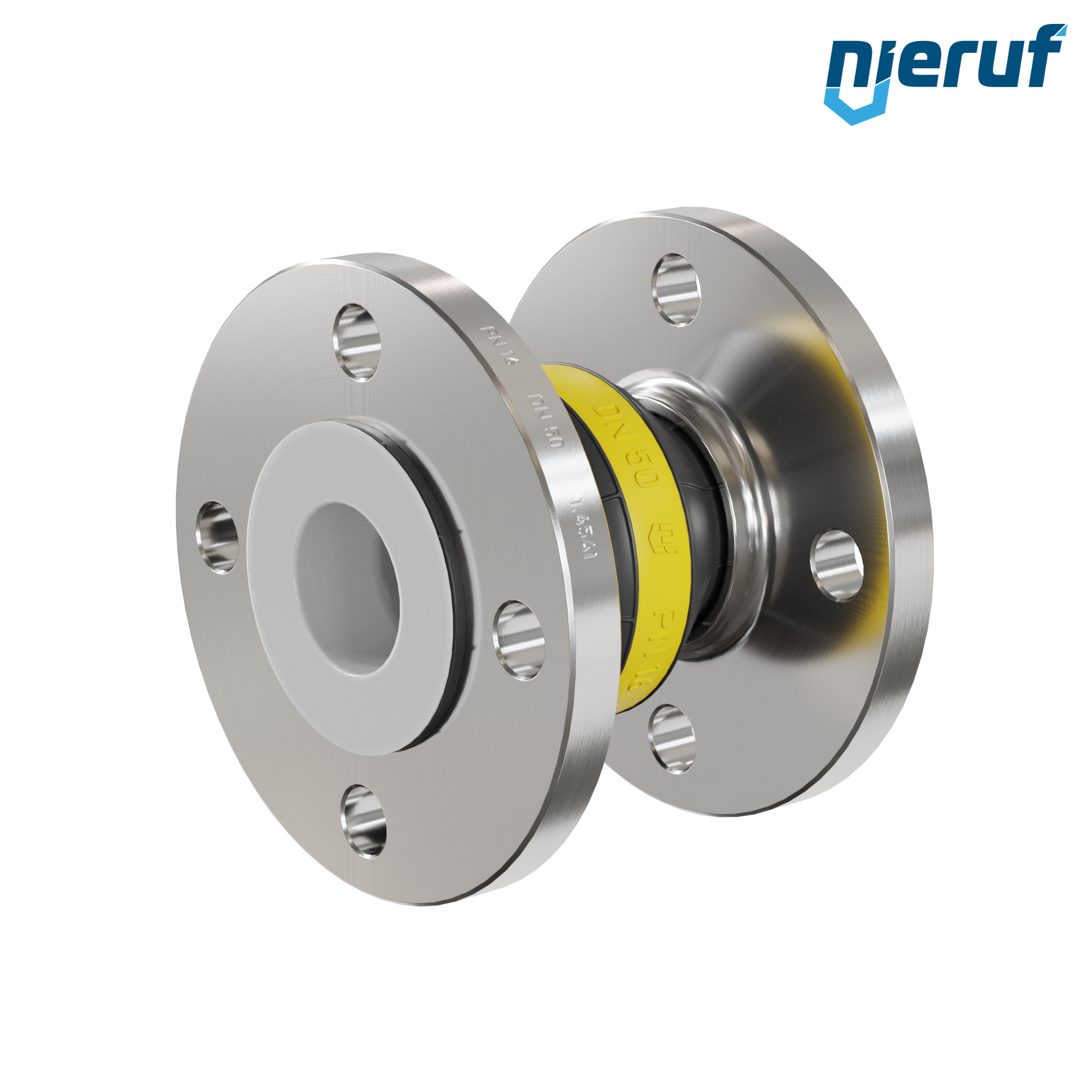 Compensatore rivestimento in PTFE DN50 versione KP04 flange in acciaio inox NBR